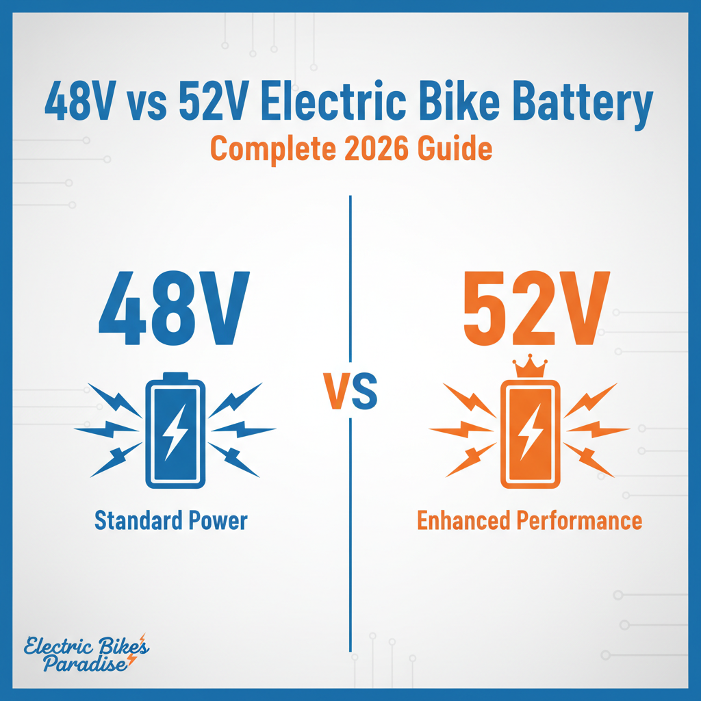 48V vs 52V Electric Bike Battery: Complete 2026 Guide