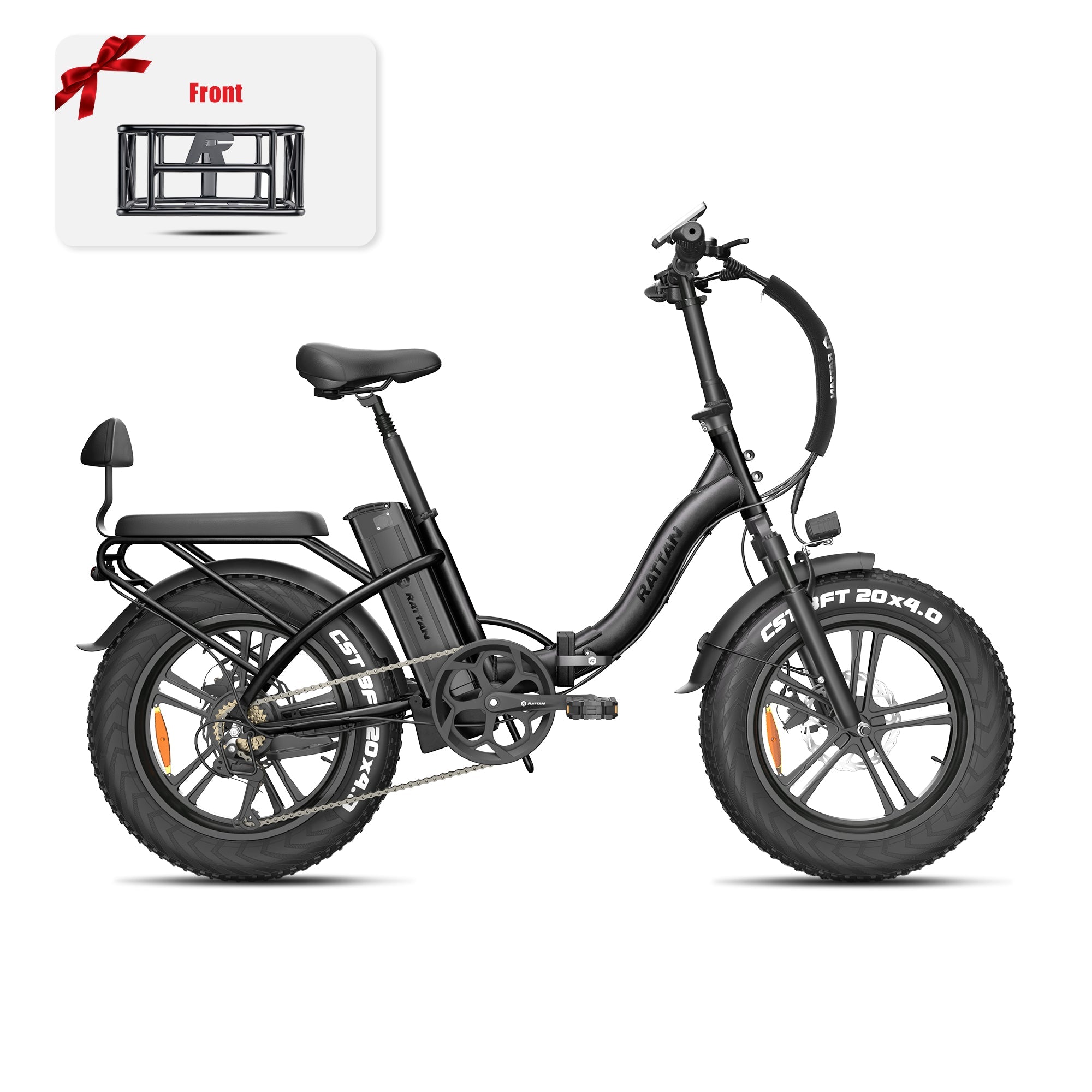 Rattan LF 750 Pro Step Thru Folding Fat Tire Electric Bike