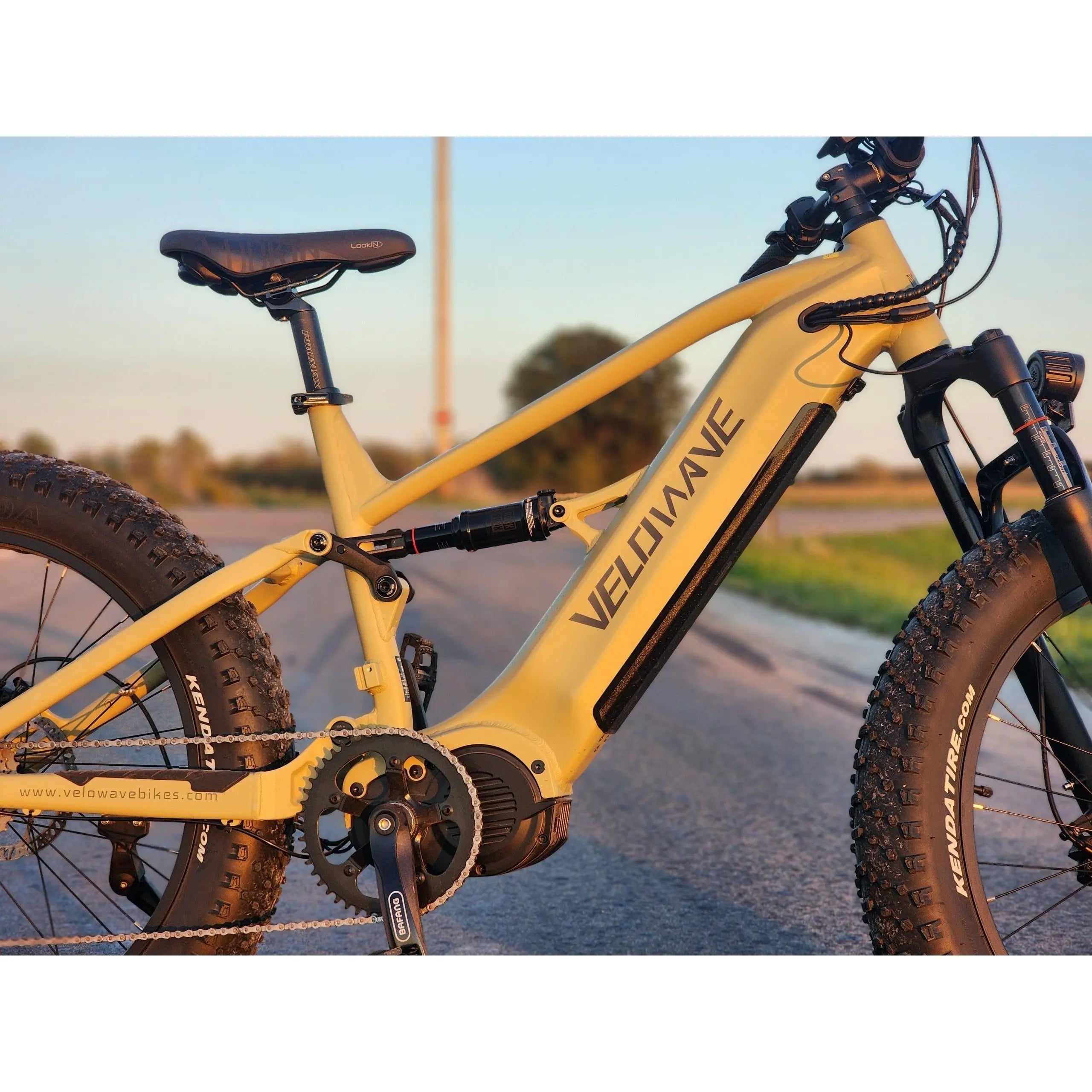 Velowave Brawny XM Full Suspension Electric Mountain Bike 