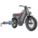 G-Force ZM PRO 1000W 52V Fat Tire Moped-Style Electric Bike  Electric Bikes Paradise
