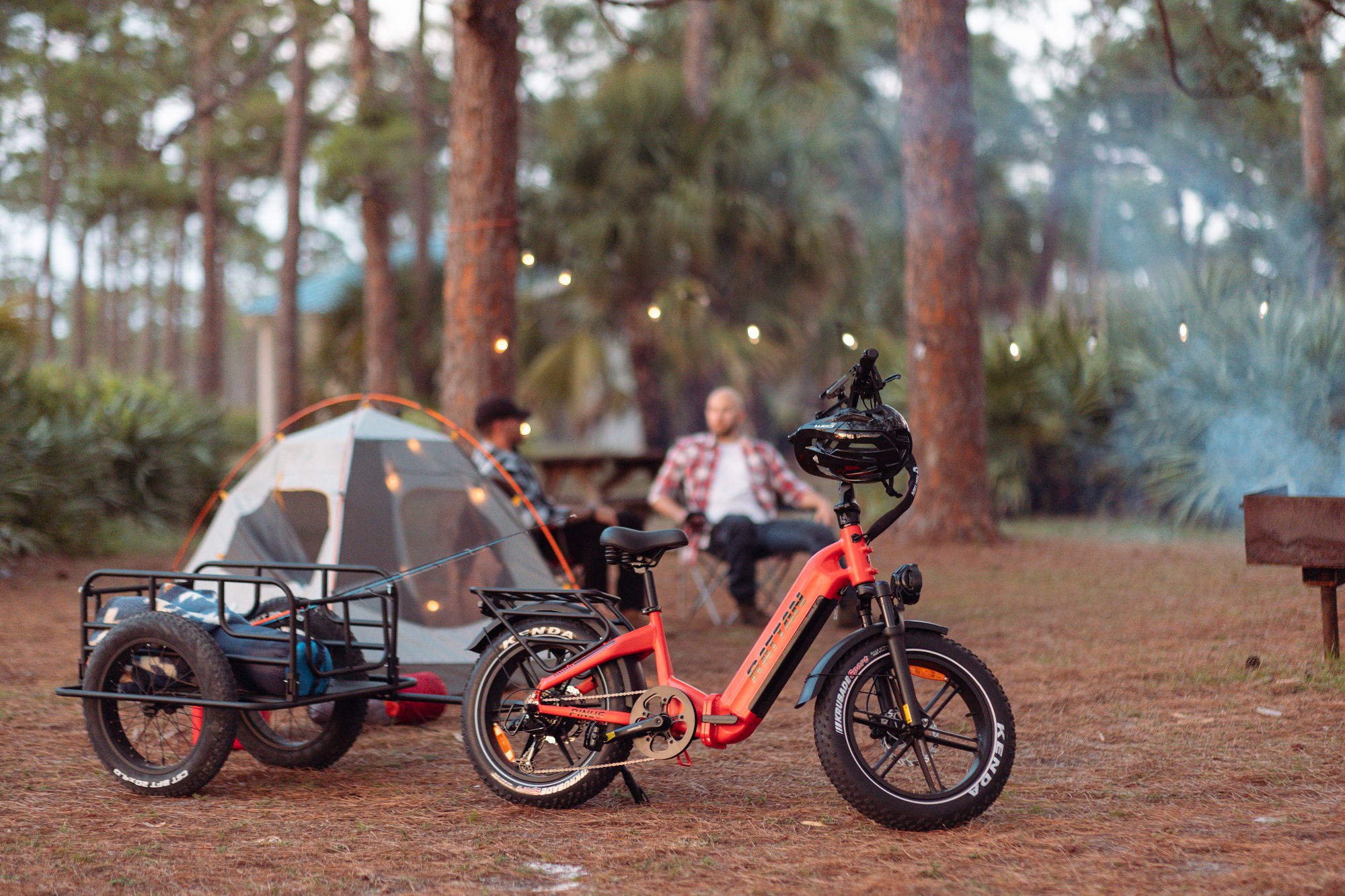 Rattan Pinus Step Thru Folding Fat Tire Electric Bike