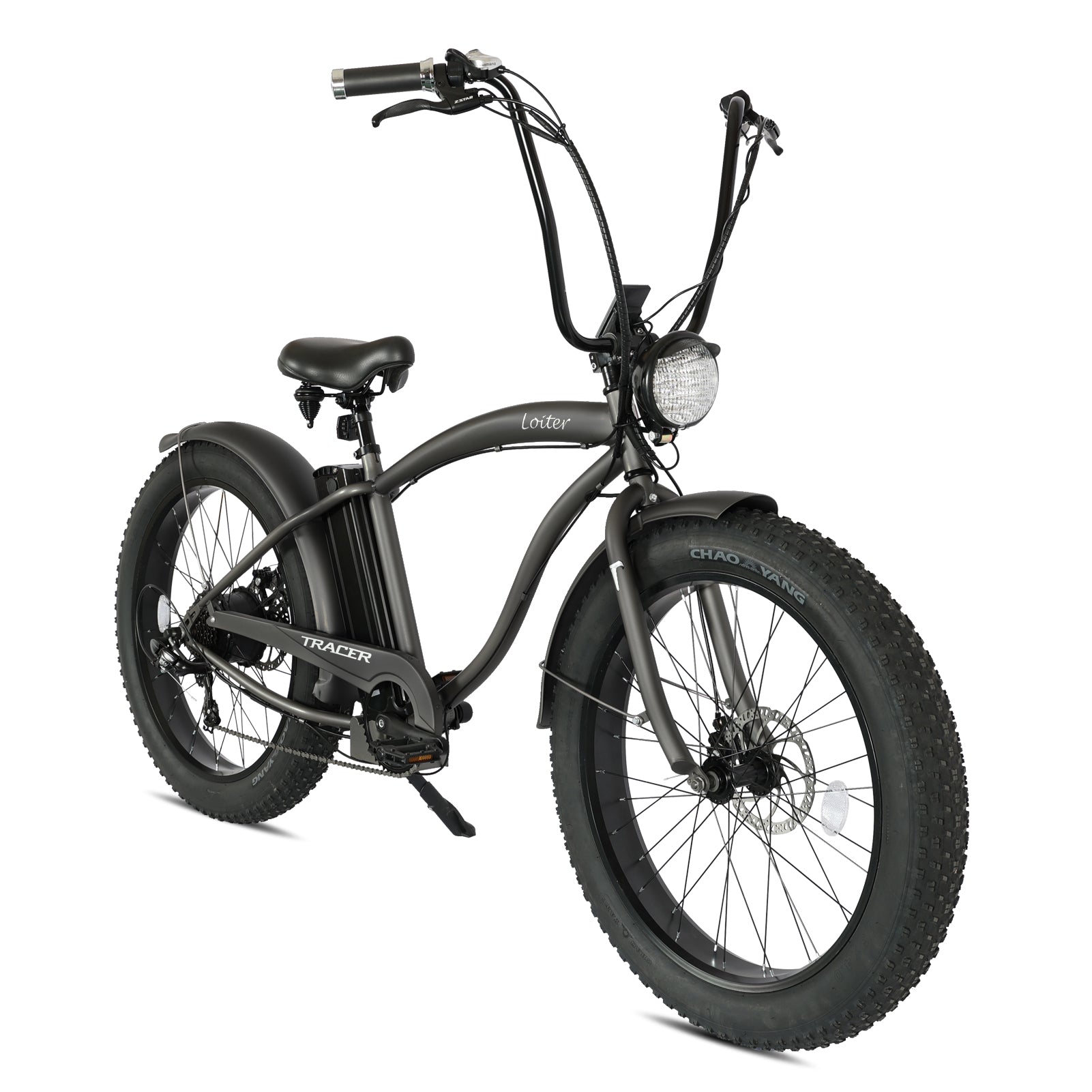Tracer Loiter 800W 48V Fat Tire Electric Cruiser Bike