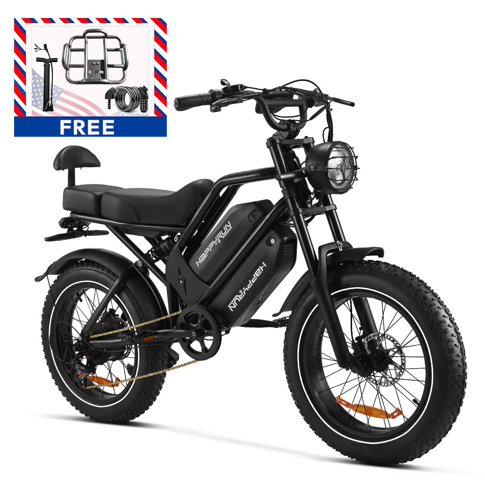 HappyRun Tank G70 2000W Dual Battery Cargo Electric Bike