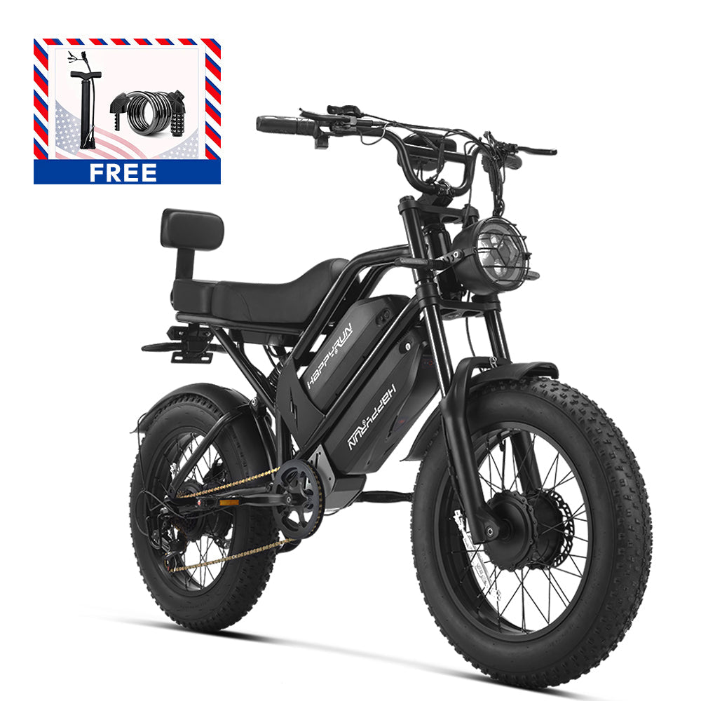 HappyRun Tank G70 Pro Dual-Motor Dual-Battery Cargo Electric Bike