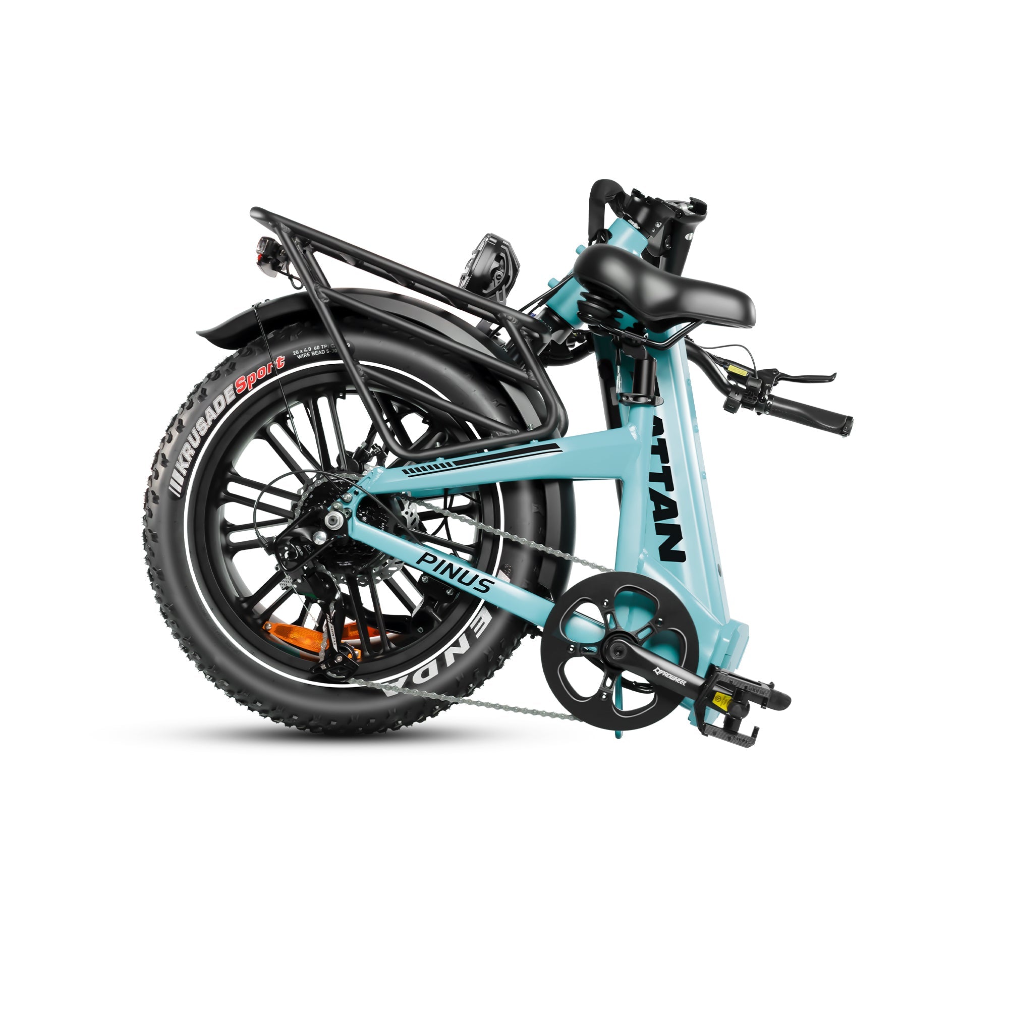 Rattan Pinus Step Thru Folding Fat Tire Electric Bike