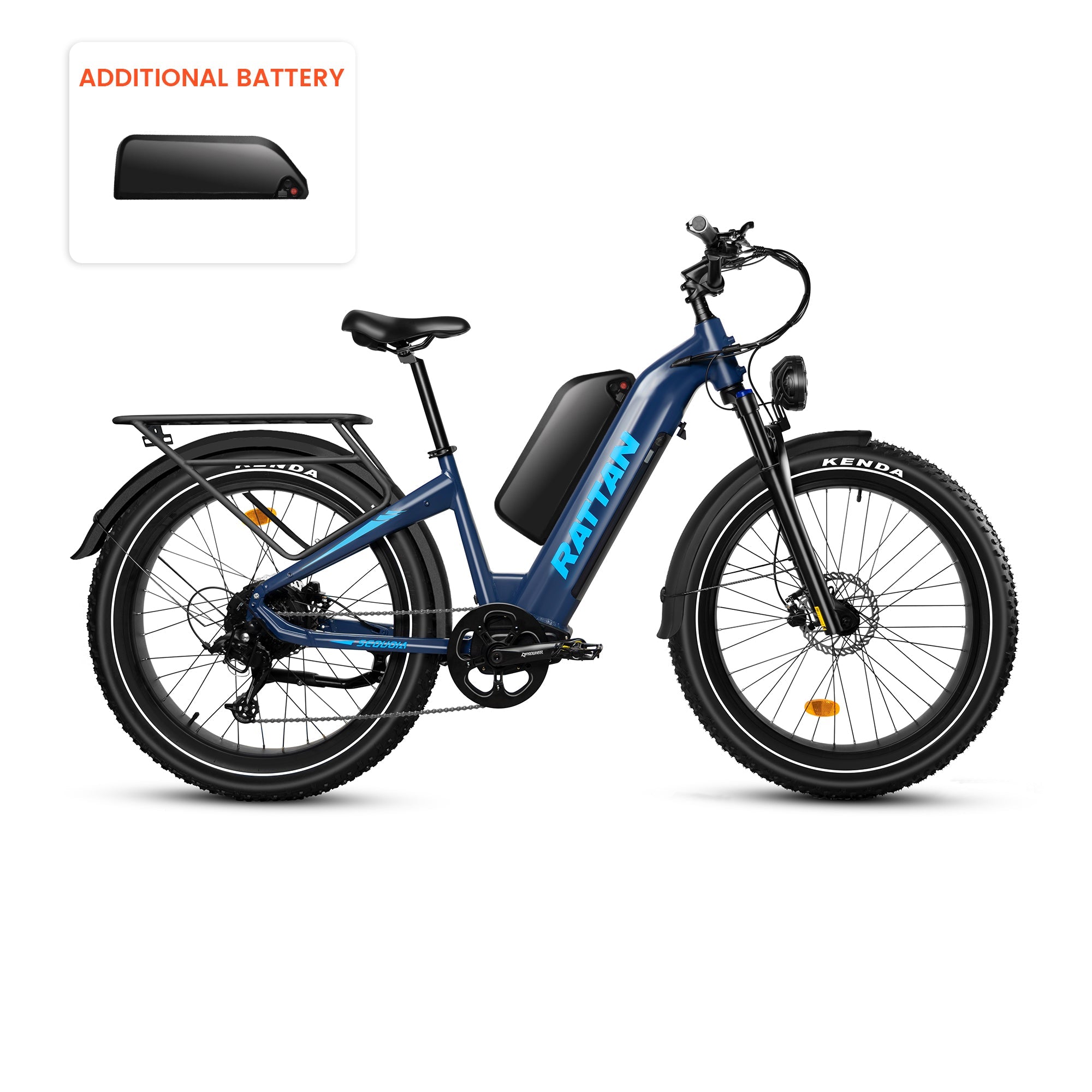Rattan Sequoia Step Thru Fat Tire Electric Mountain Bike