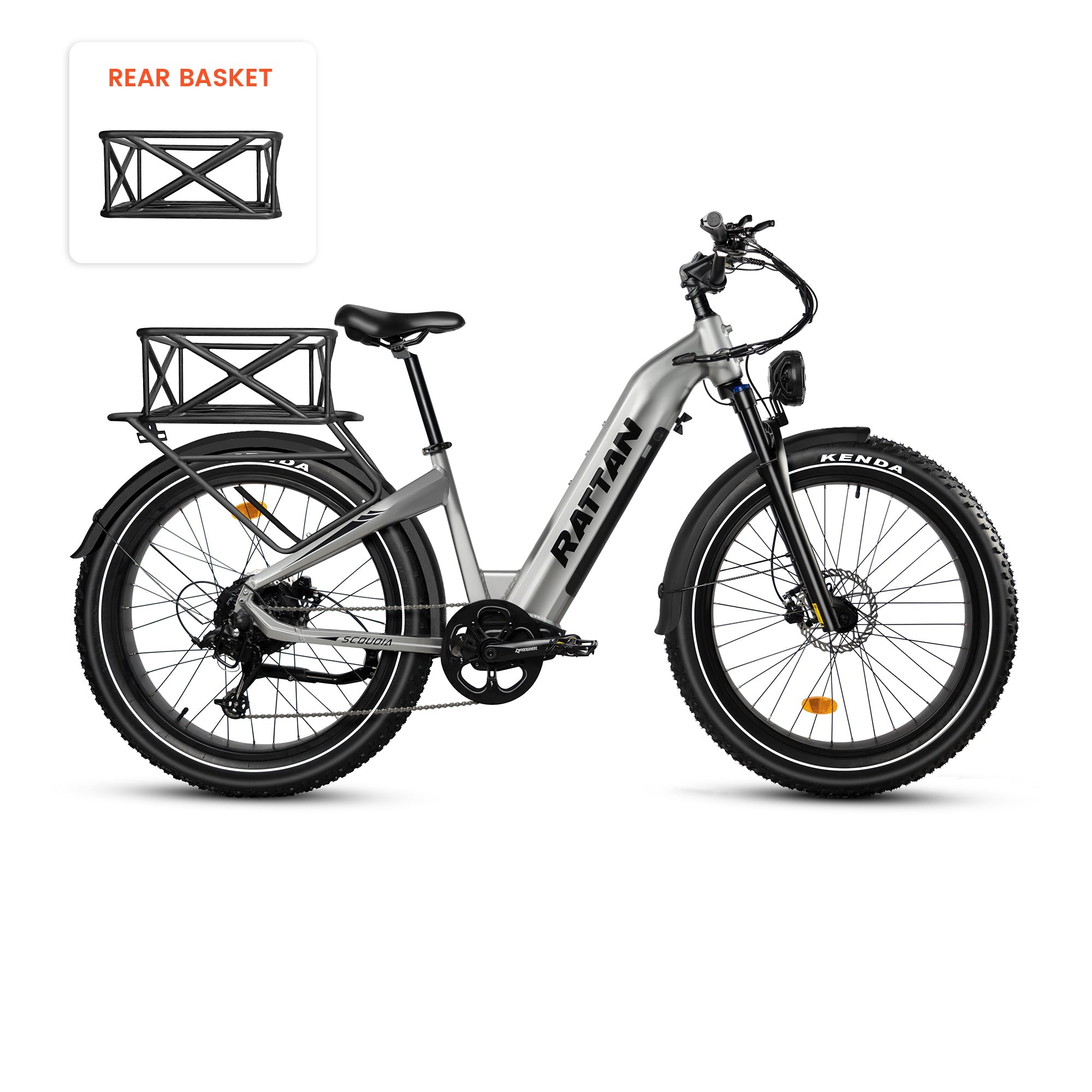 Rattan Sequoia Step Thru Fat Tire Electric Mountain Bike