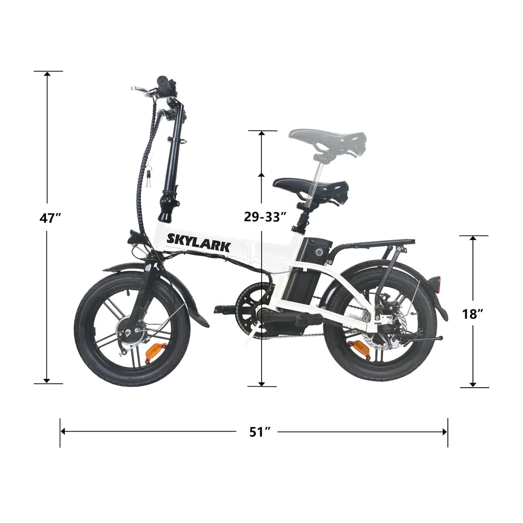 Nakto Skylark 16 inch Folding Electric Bike
