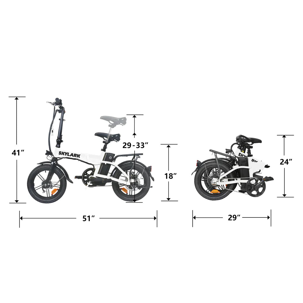 Nakto Skylark 16 inch Folding Electric Bike