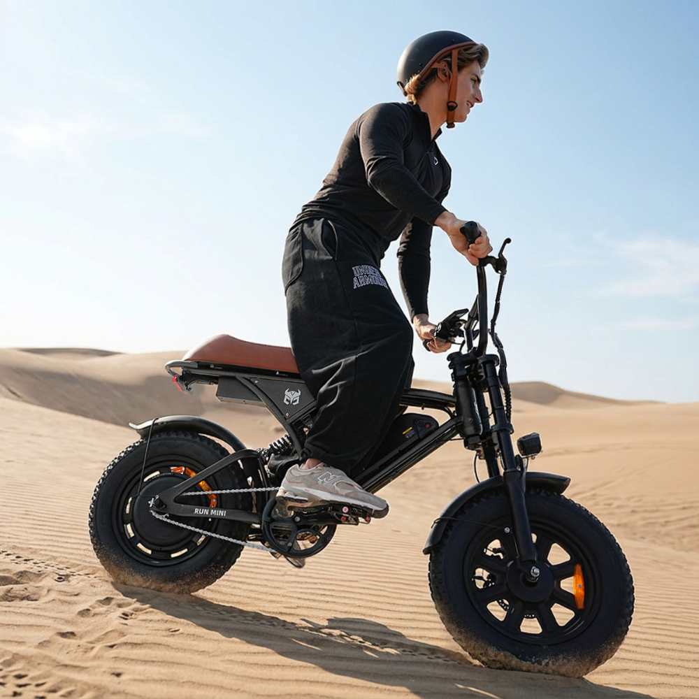 Cycrown Run Mini Vintage Moped Electric Bike