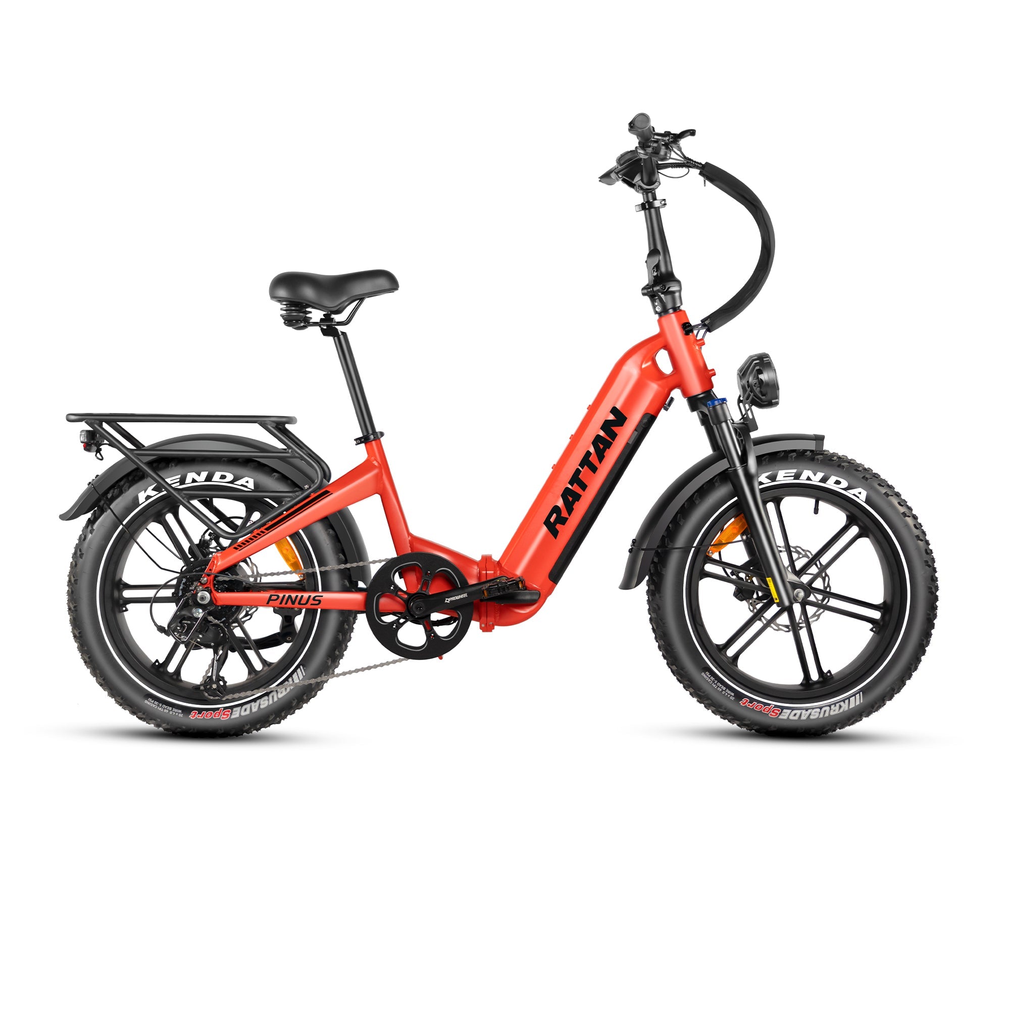 Rattan Pinus Step Thru Folding Fat Tire Electric Bike