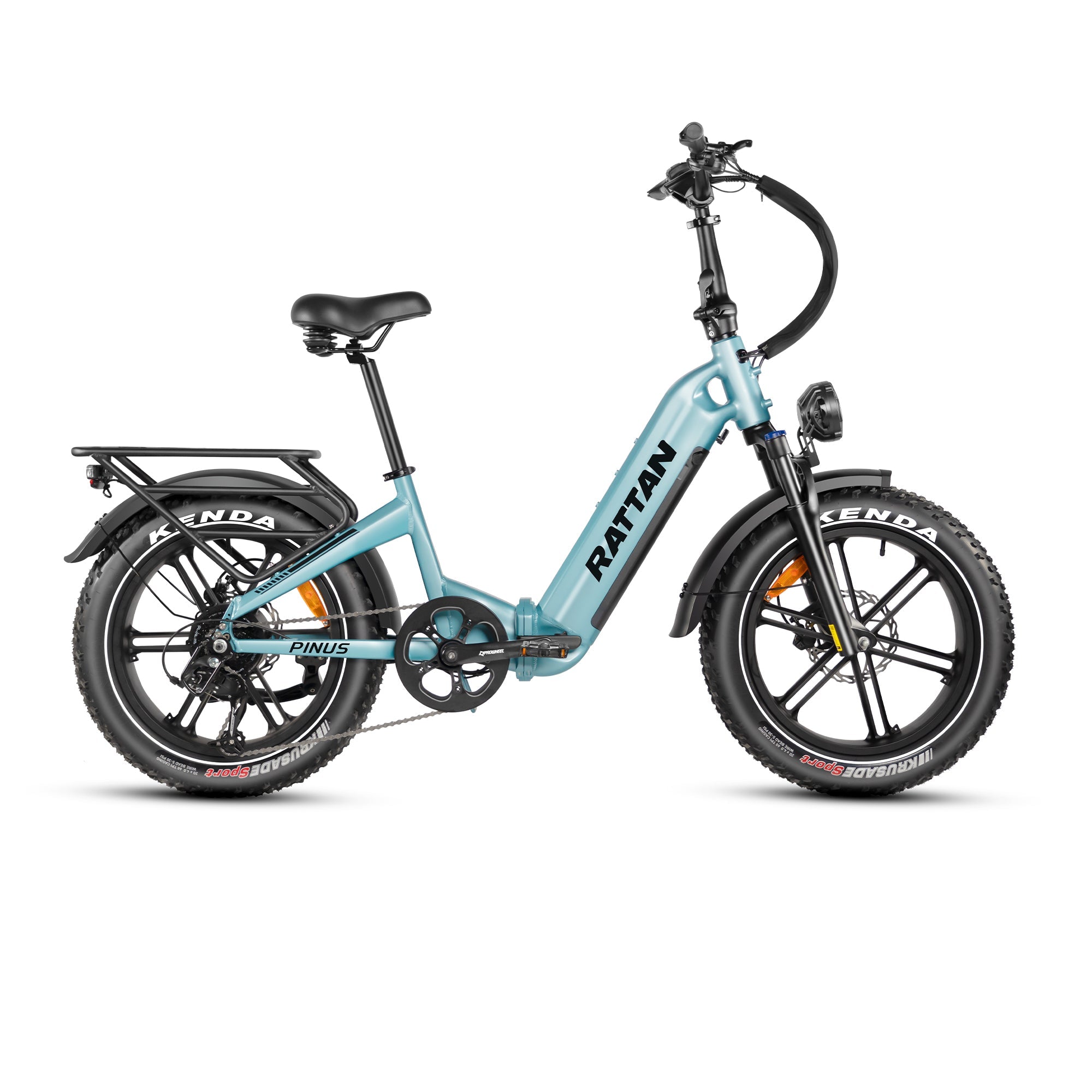 Rattan Pinus Step Thru Folding Fat Tire Electric Bike