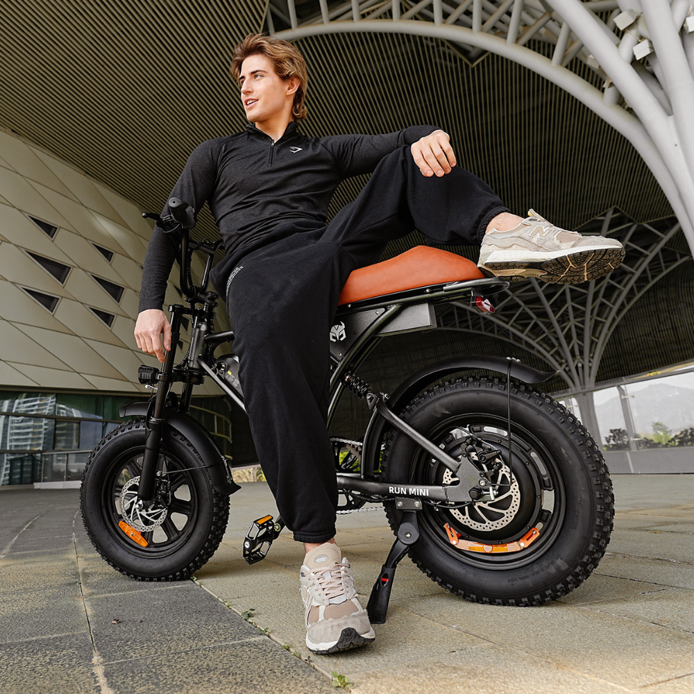 Cycrown Run Mini Vintage Moped Electric Bike