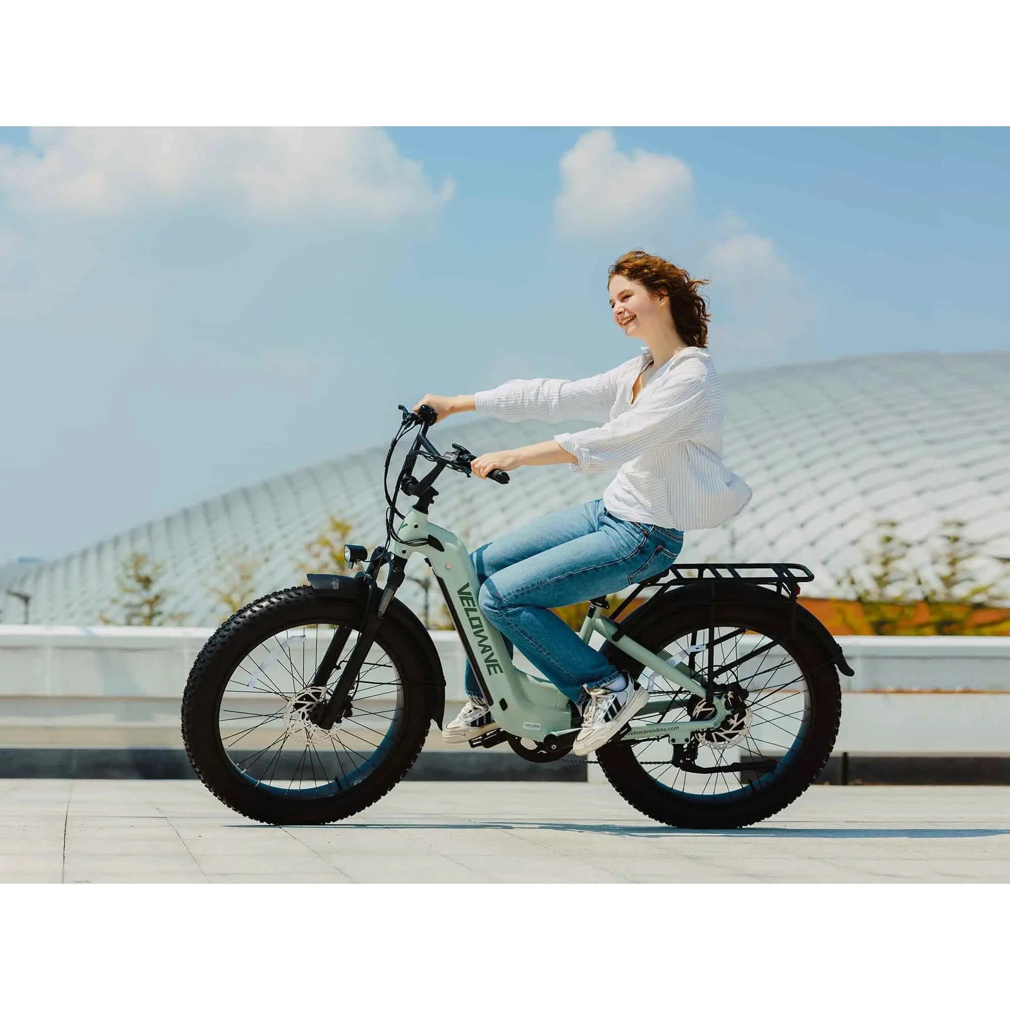 Velowave Ranger 3.0 Step Thru Torque Sensor Fat Tire Electric Bike 