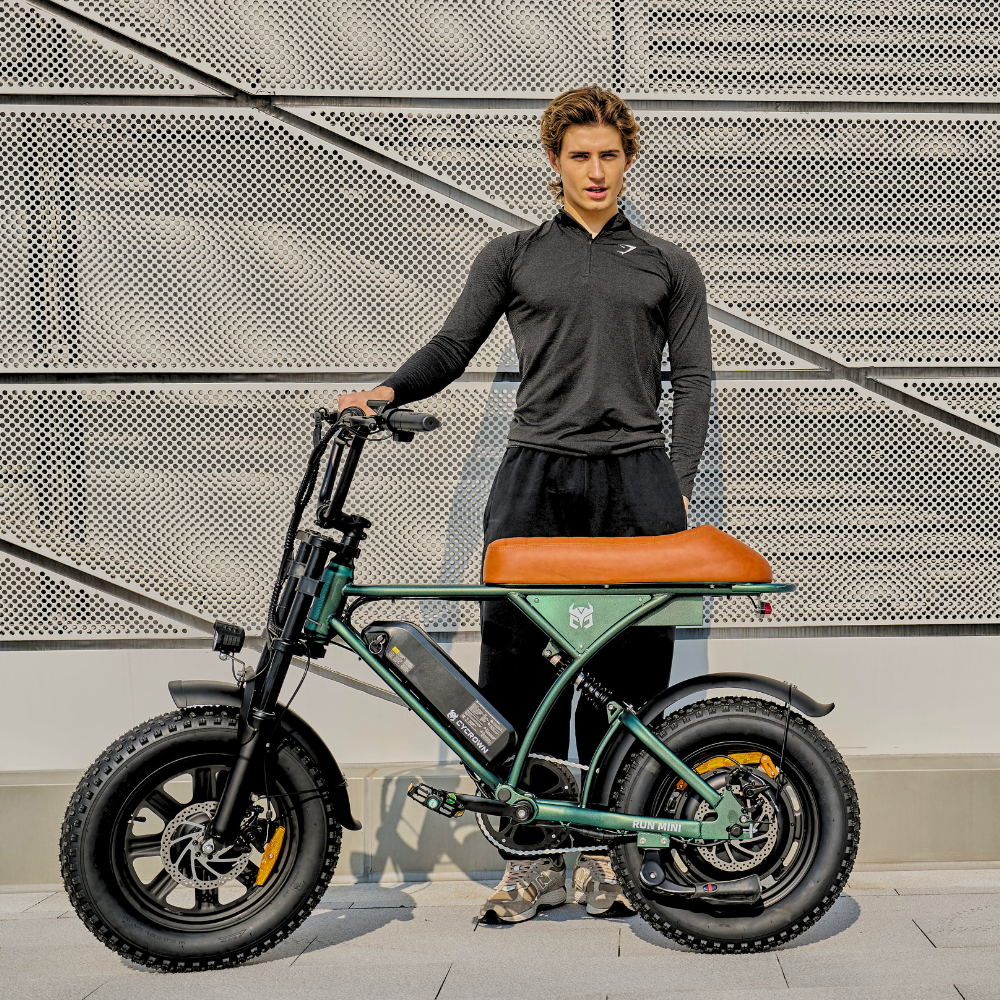 Cycrown Run Mini Vintage Moped Electric Bike