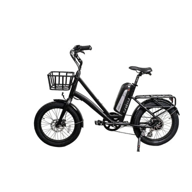 GlareWheel EB-RU 500W Fat Tire Electric Bike with Front Basket  Electric Bikes Paradise