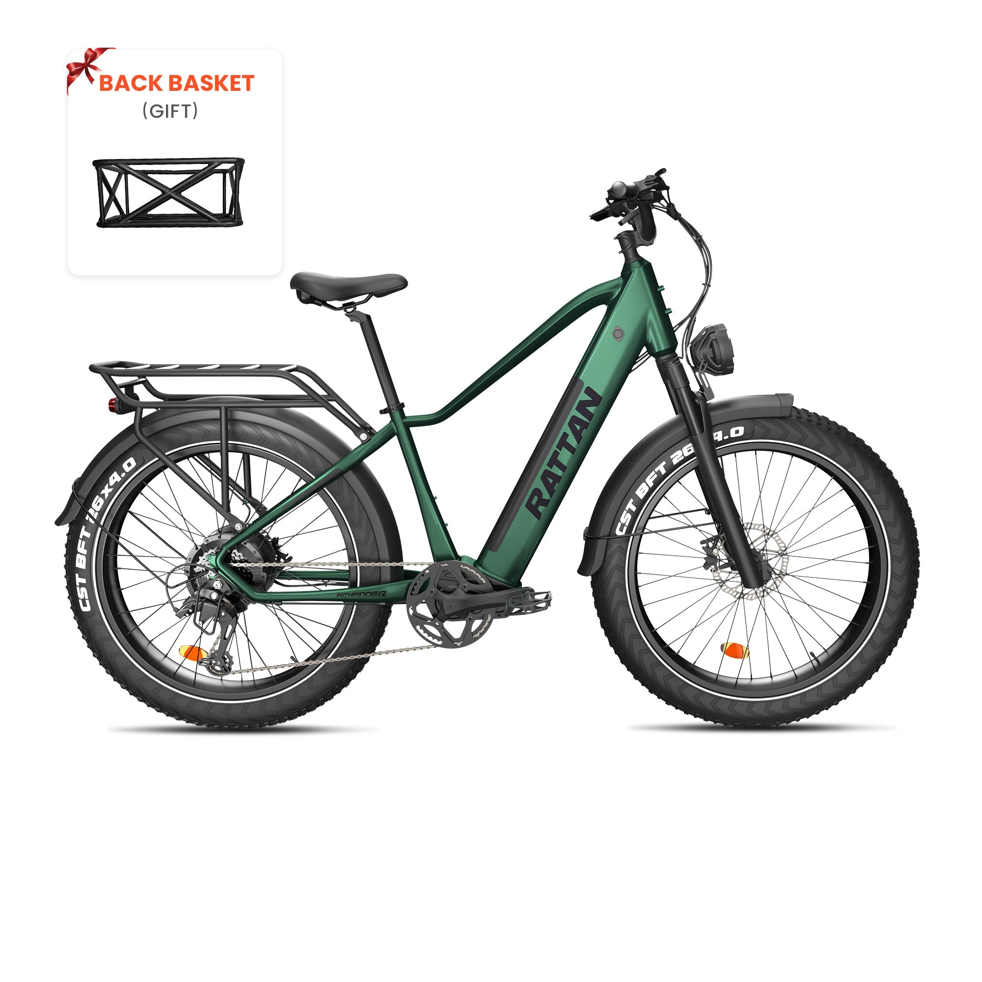 Rattan Pathfinder Fat Tire Electric Mountain Bike
