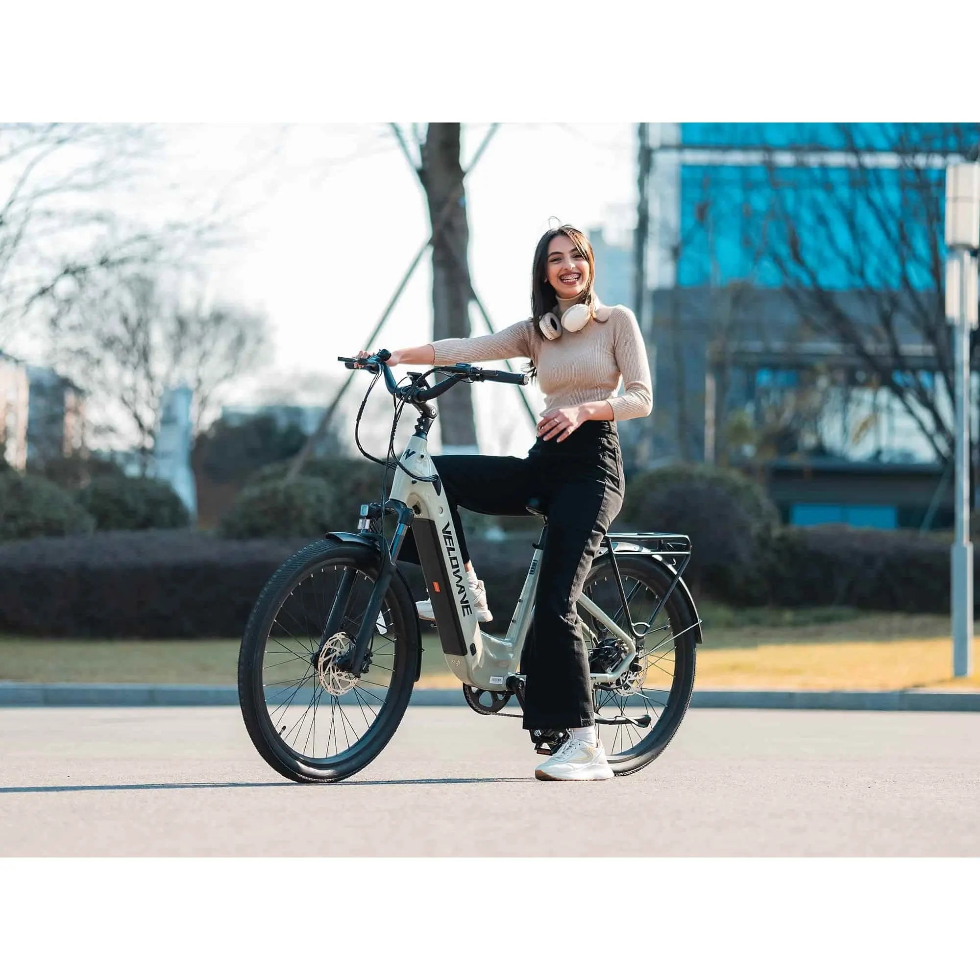 Velowave Breeze T Torque Sensor Step Thru Electric Bike 