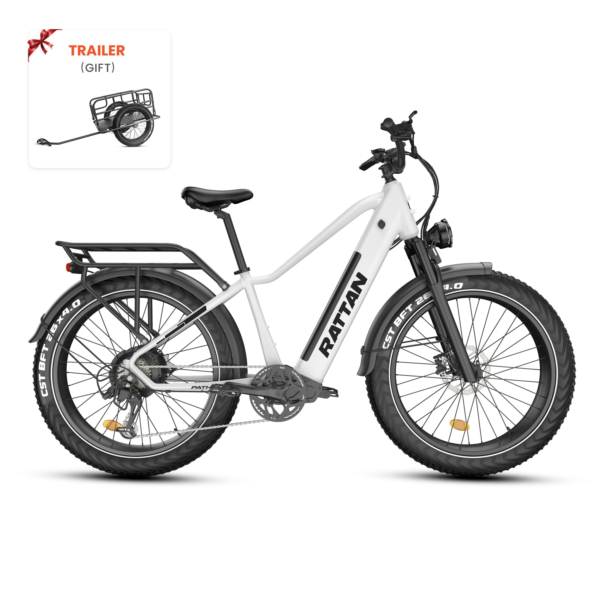 Rattan Pathfinder Fat Tire Electric Mountain Bike