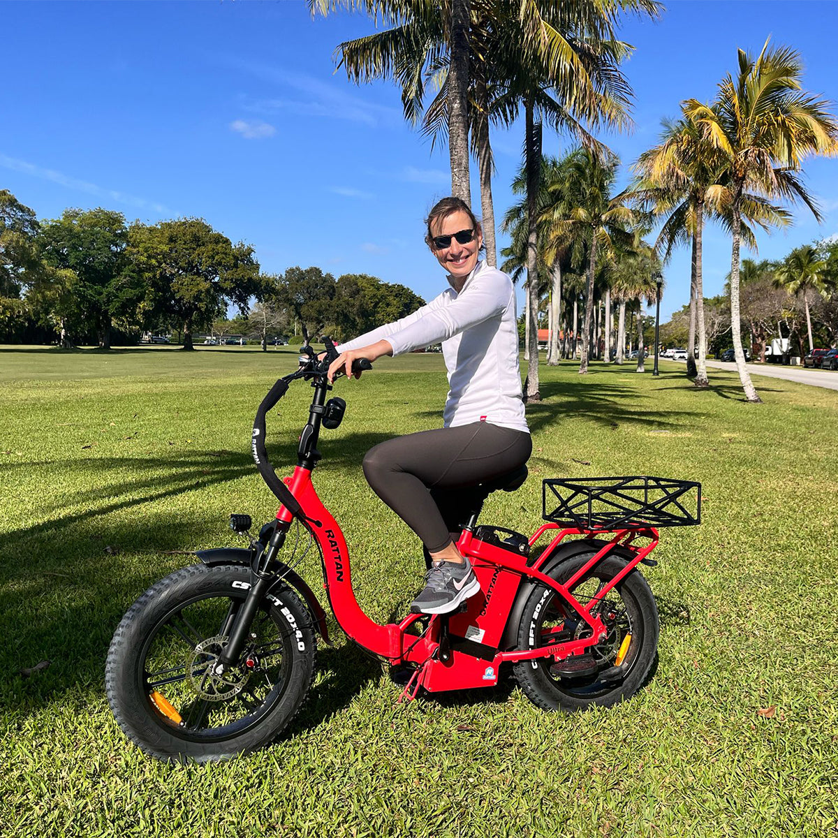 Rattan LF Ultra Step Thru Folding Fat Tire Electric Bike