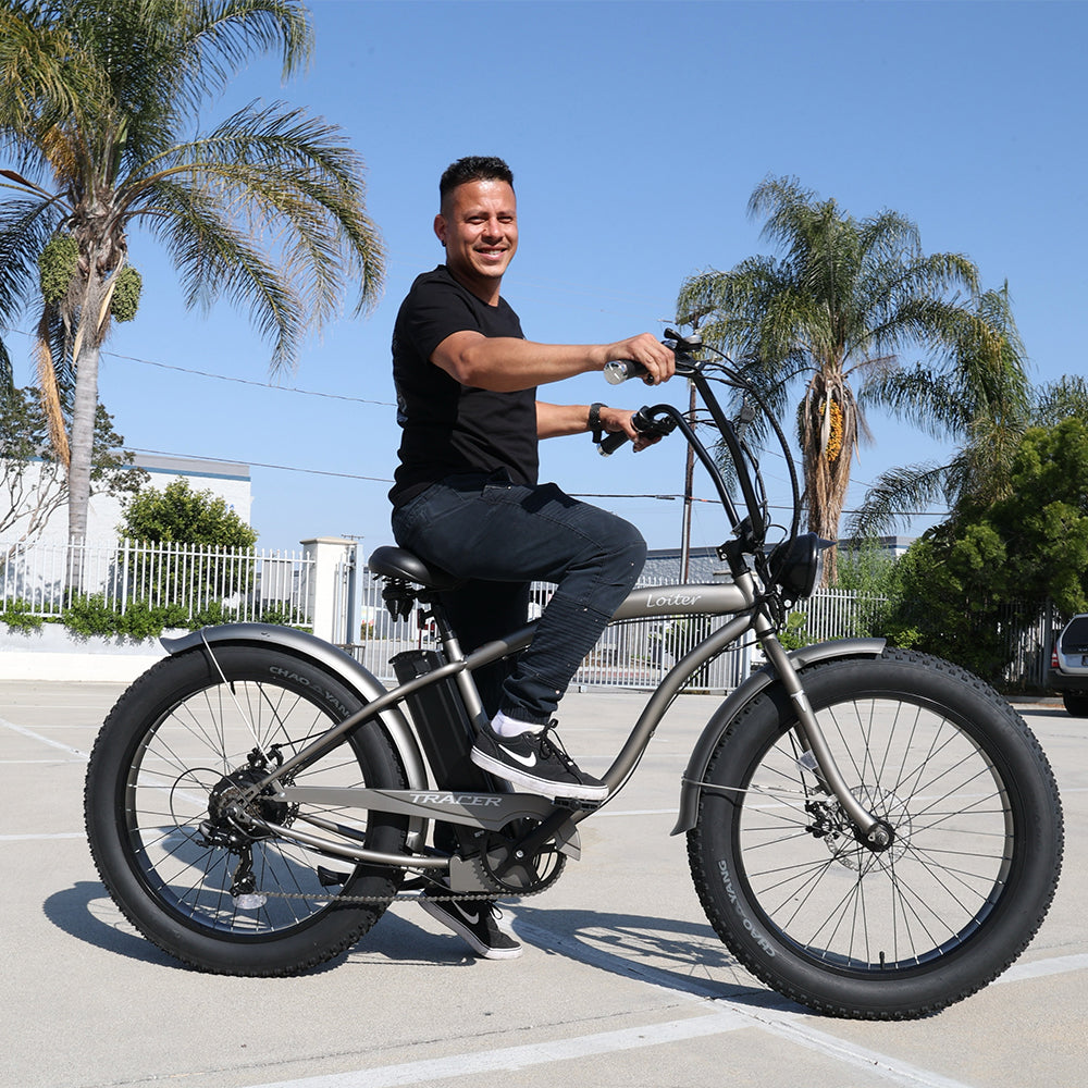Tracer Loiter 800W 48V Fat Tire Electric Cruiser Bike