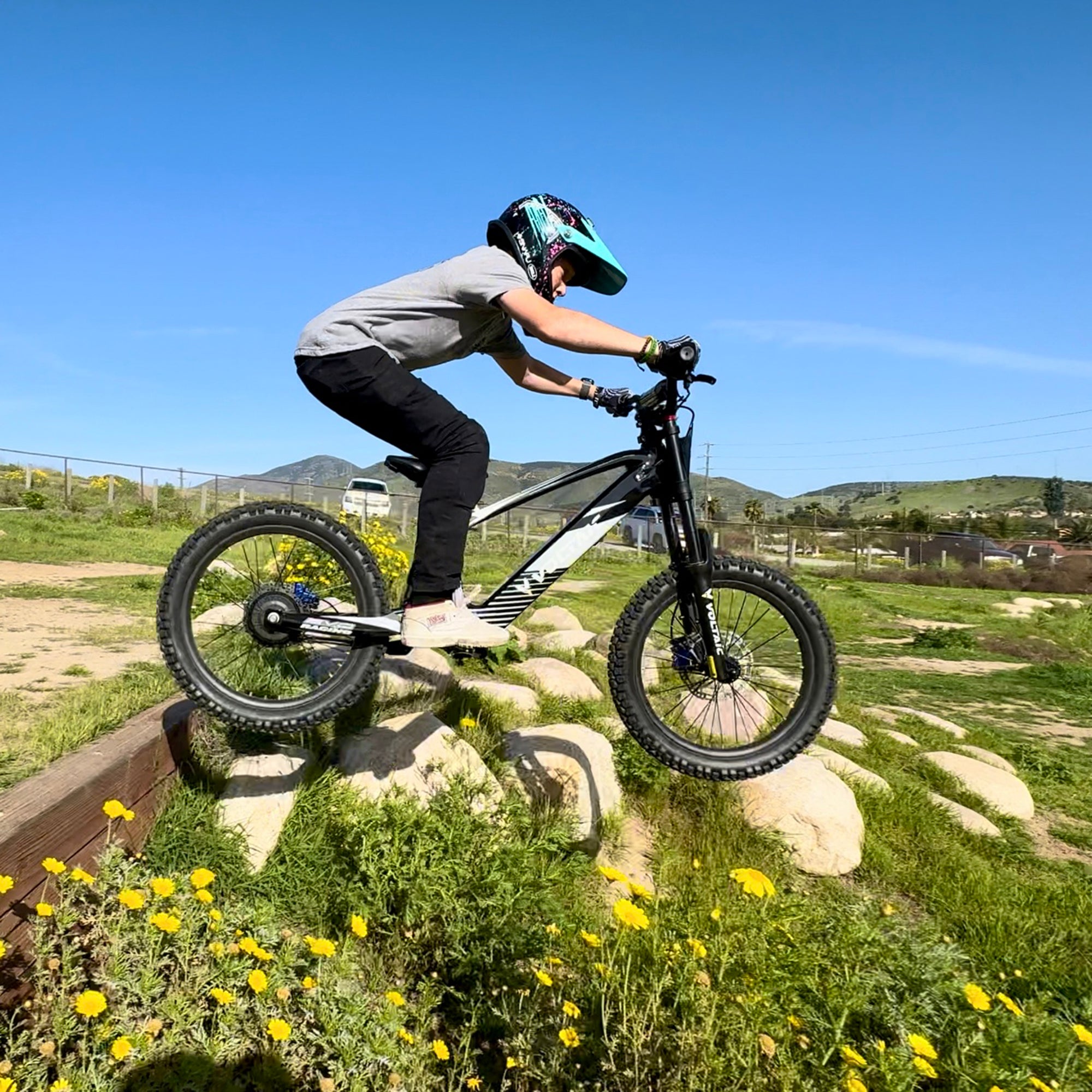 Voltaic Flying Fox 20-Inch Youth Electric Dirt Bike with Hydraulic Brakes