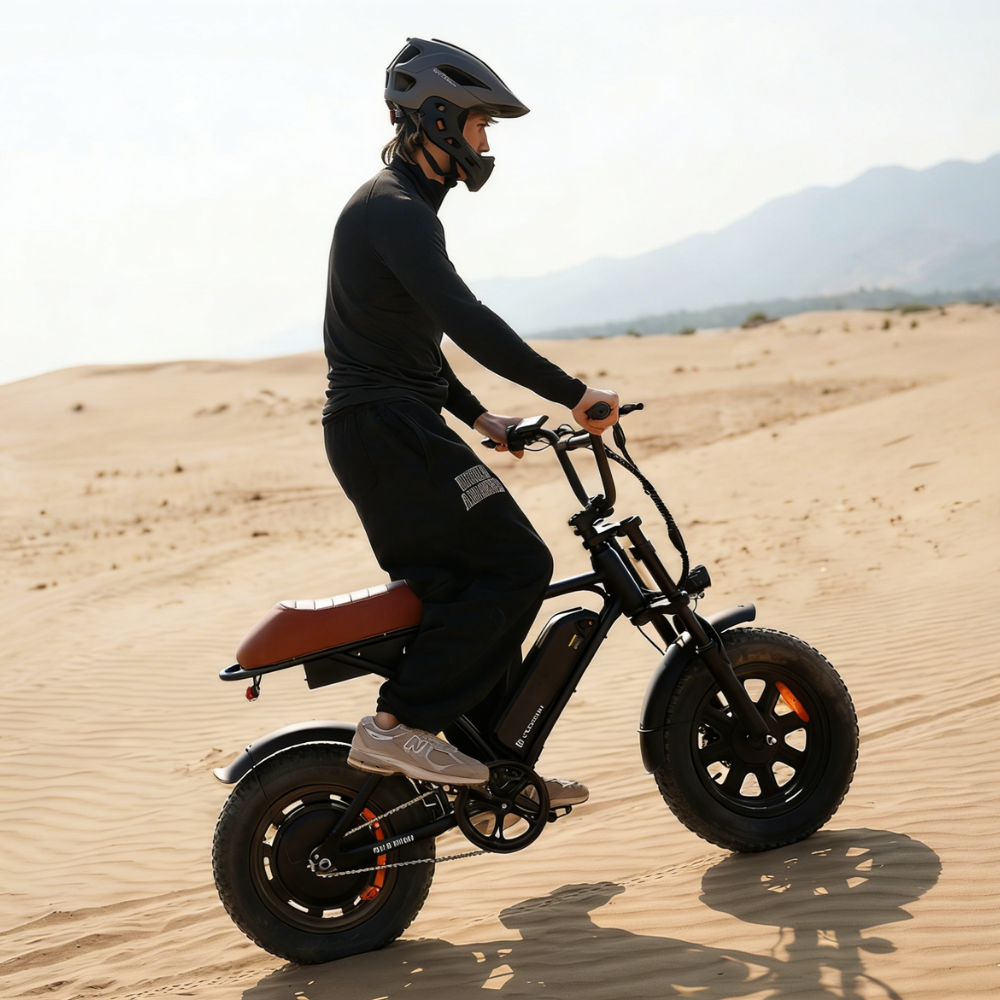 Cycrown Run Mini Vintage Moped Electric Bike