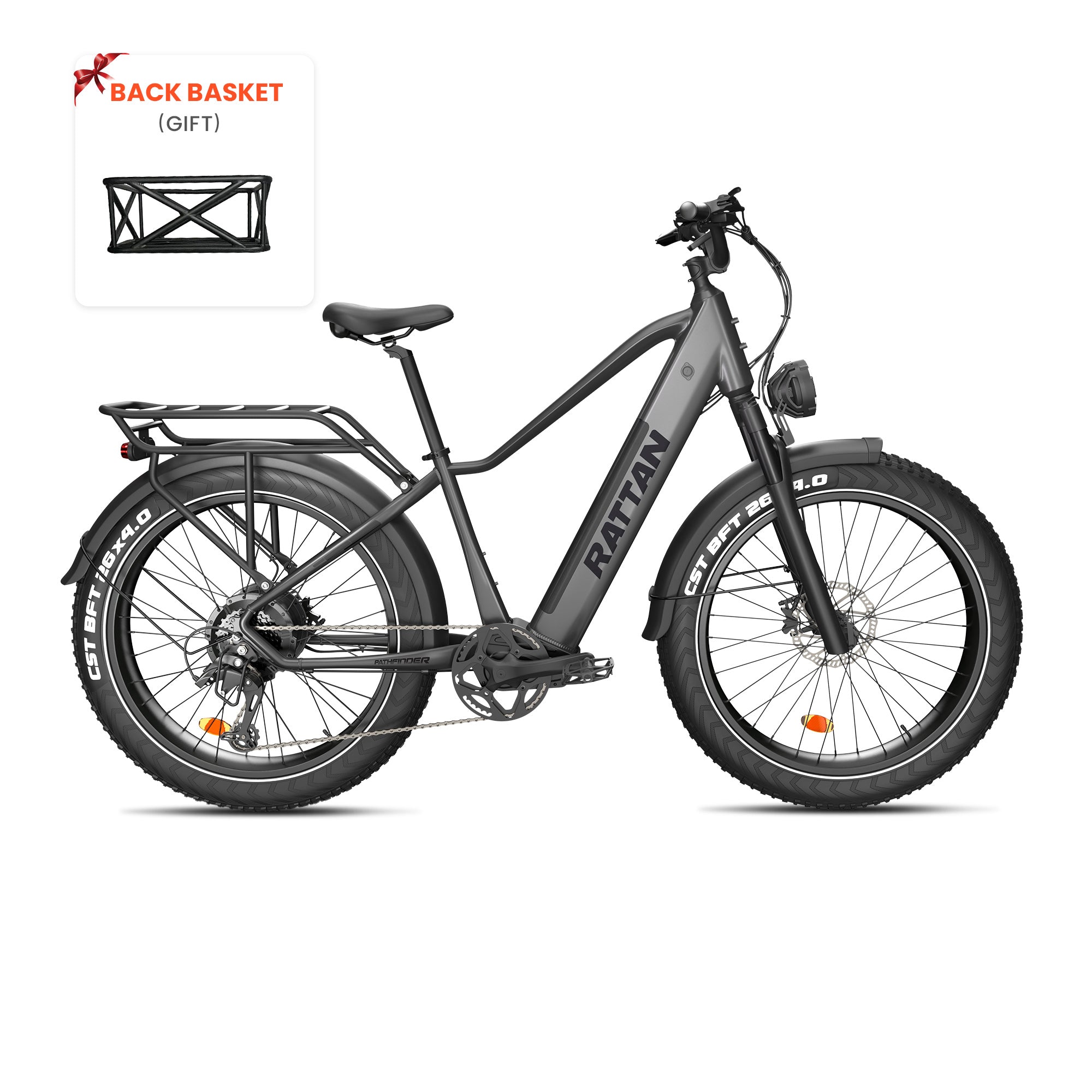 Rattan Pathfinder Fat Tire Electric Mountain Bike