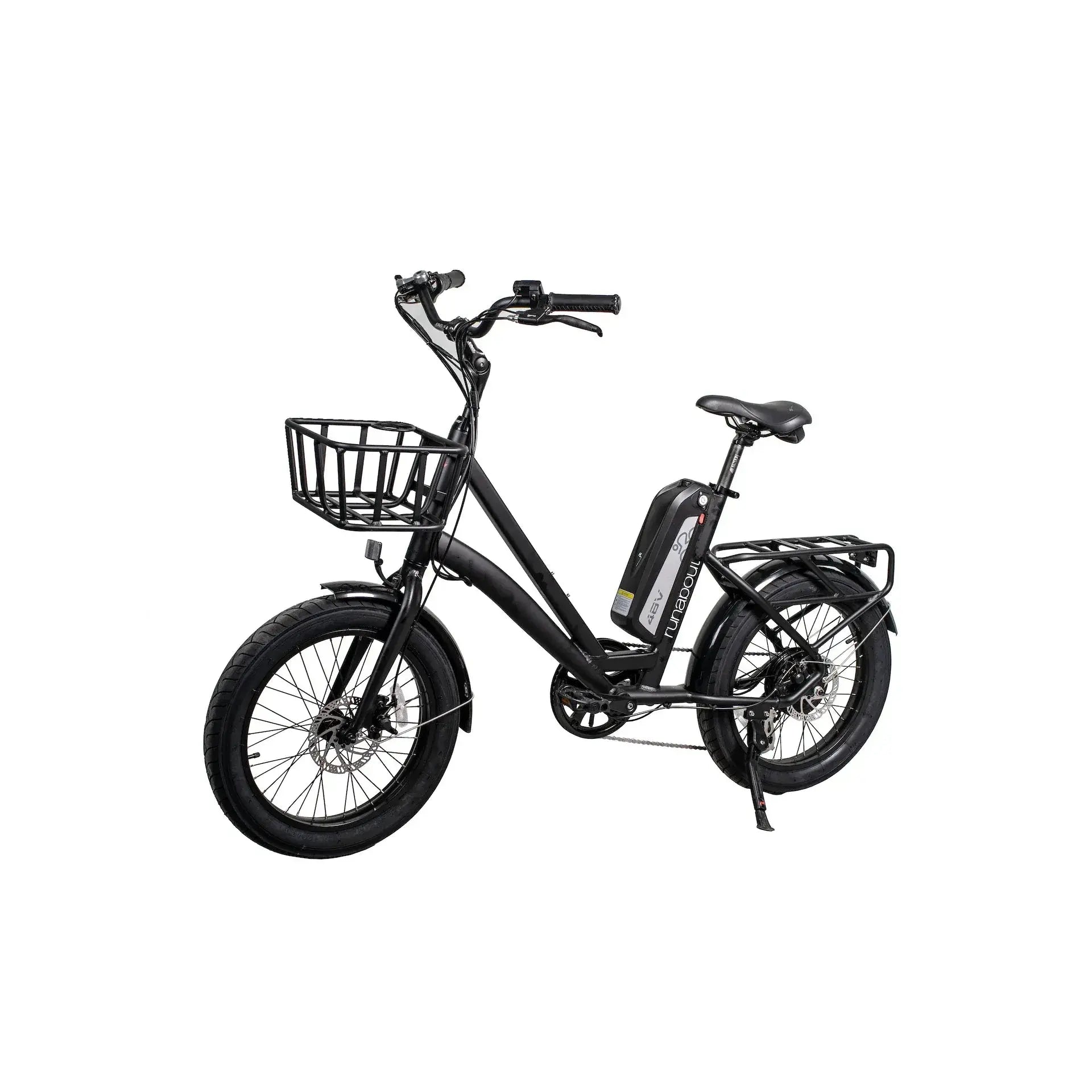 GlareWheel EB-RU 500W Fat Tire Electric Bike with Front Basket  Electric Bikes Paradise