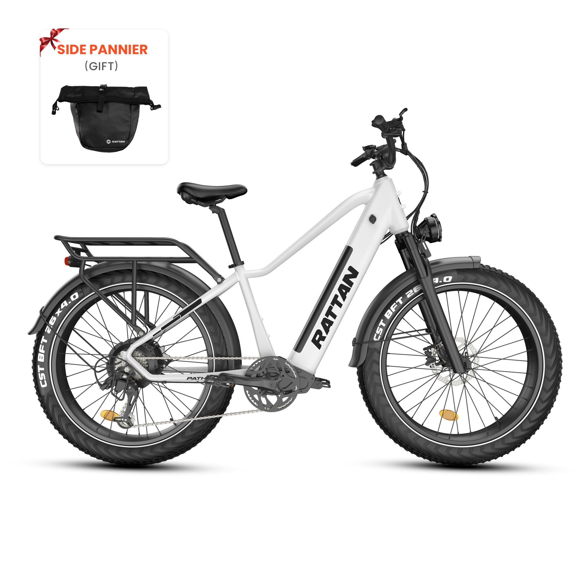 Rattan Pathfinder Fat Tire Electric Mountain Bike