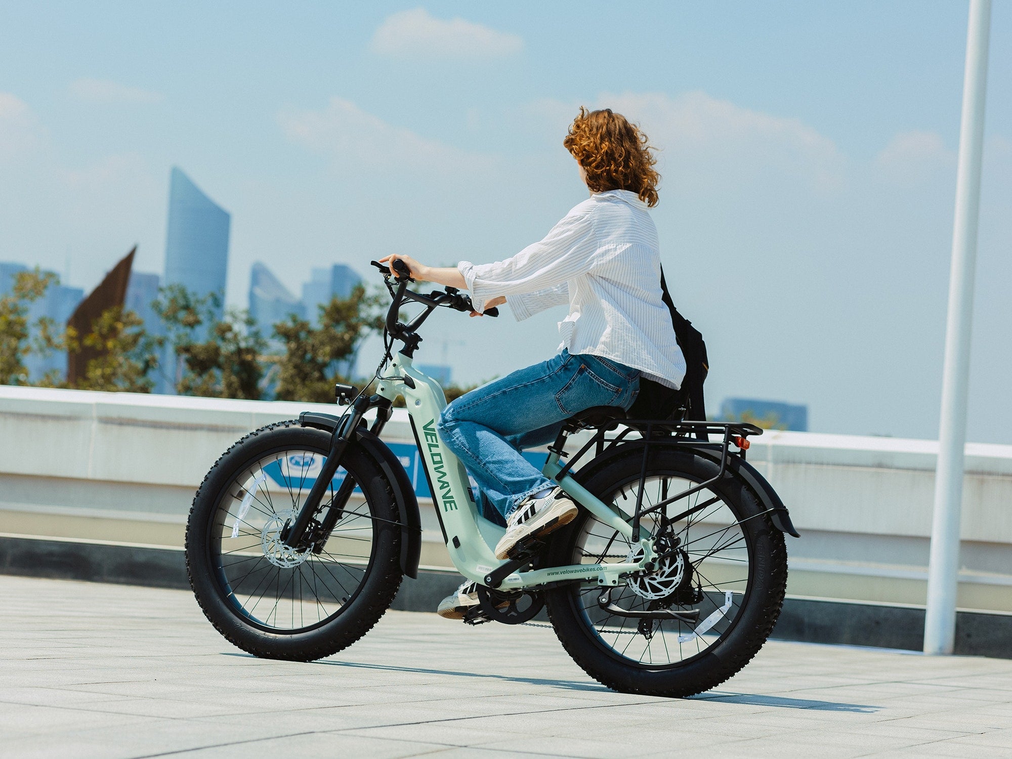 Velowave Ranger 3.0 Step Thru Torque Sensor Fat Tire Electric Bike
