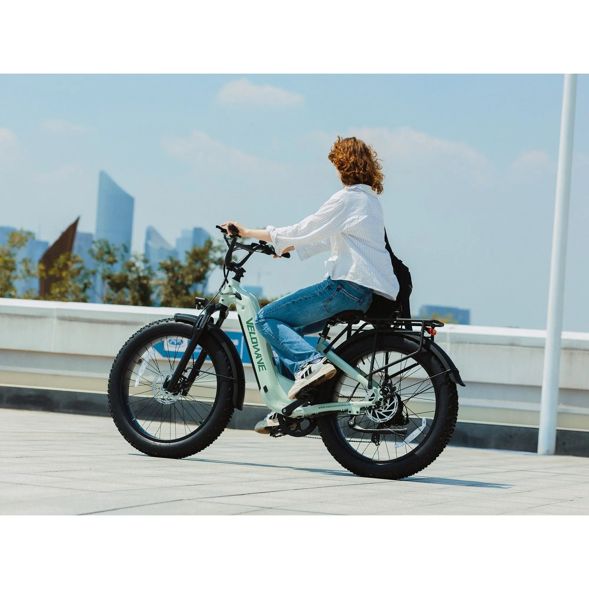 Velowave Ranger 3.0 Step Thru Torque Sensor Fat Tire Electric Bike 