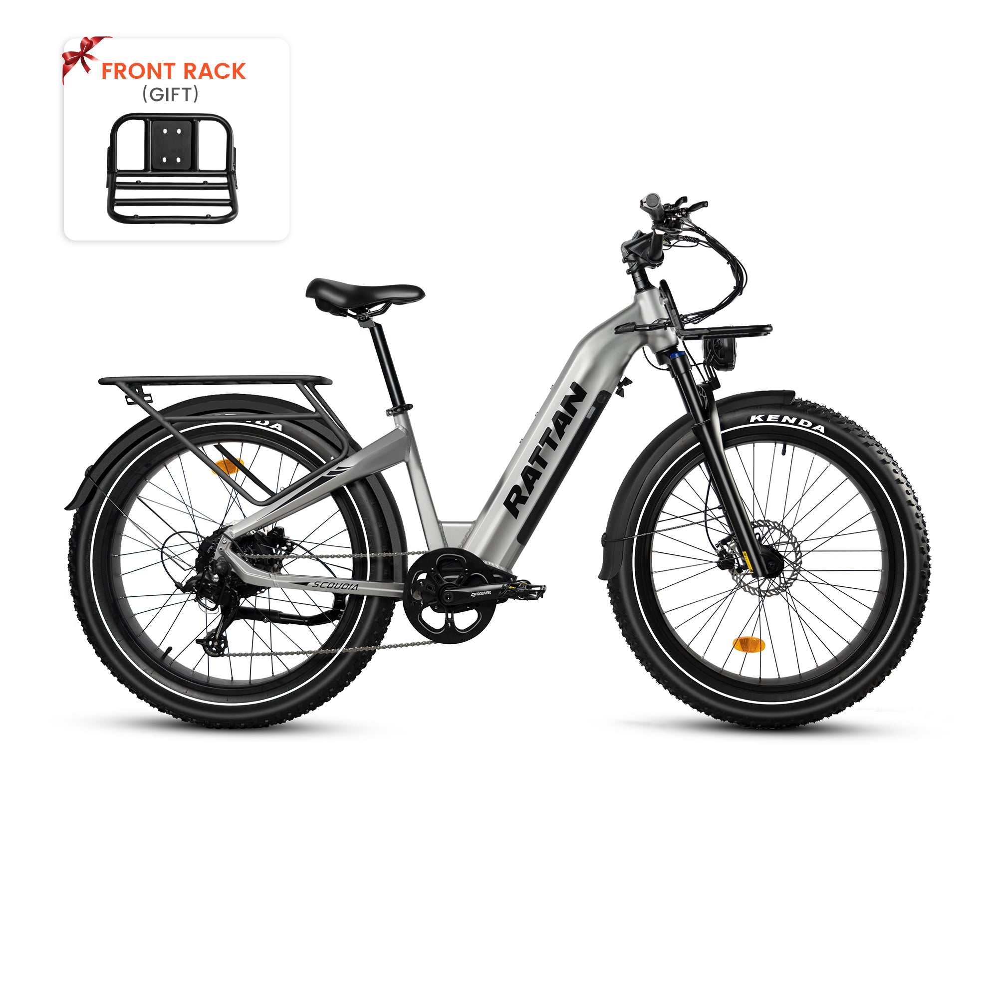 Rattan Sequoia Step Thru Fat Tire Electric Mountain Bike