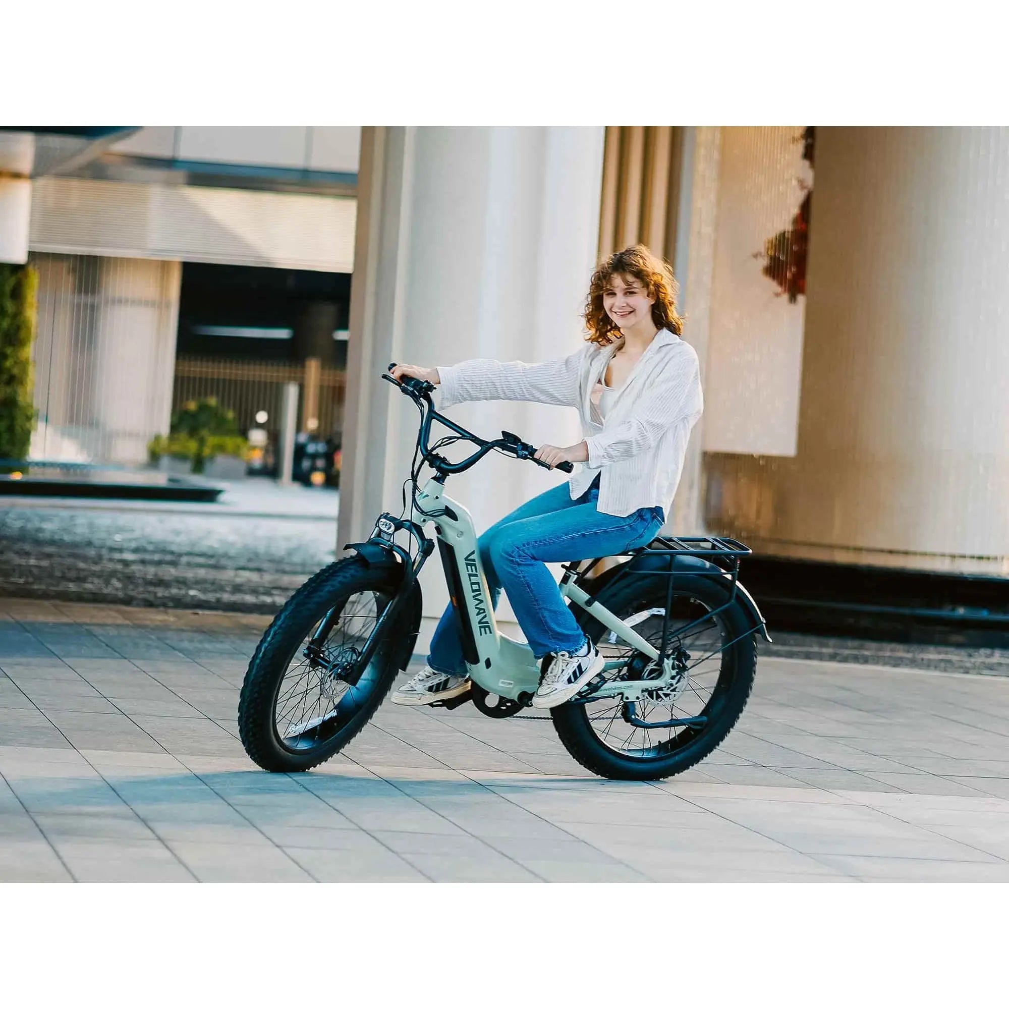 Velowave Ranger 3.0 Step Thru Torque Sensor Fat Tire Electric Bike 