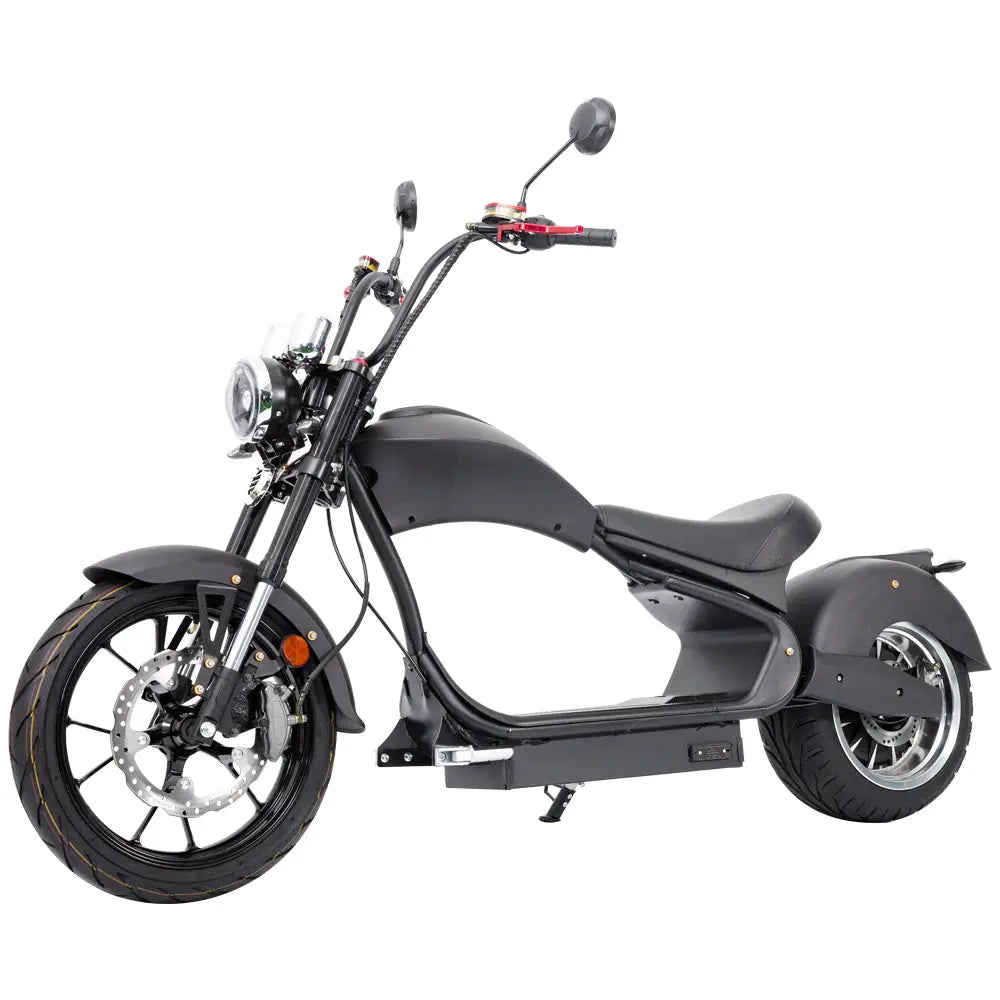 SoverSky MH3 4000W 45MPH Lithium Carbon Fiber Chopper Electric Motorcycle Scooter  Electric Bikes Paradise