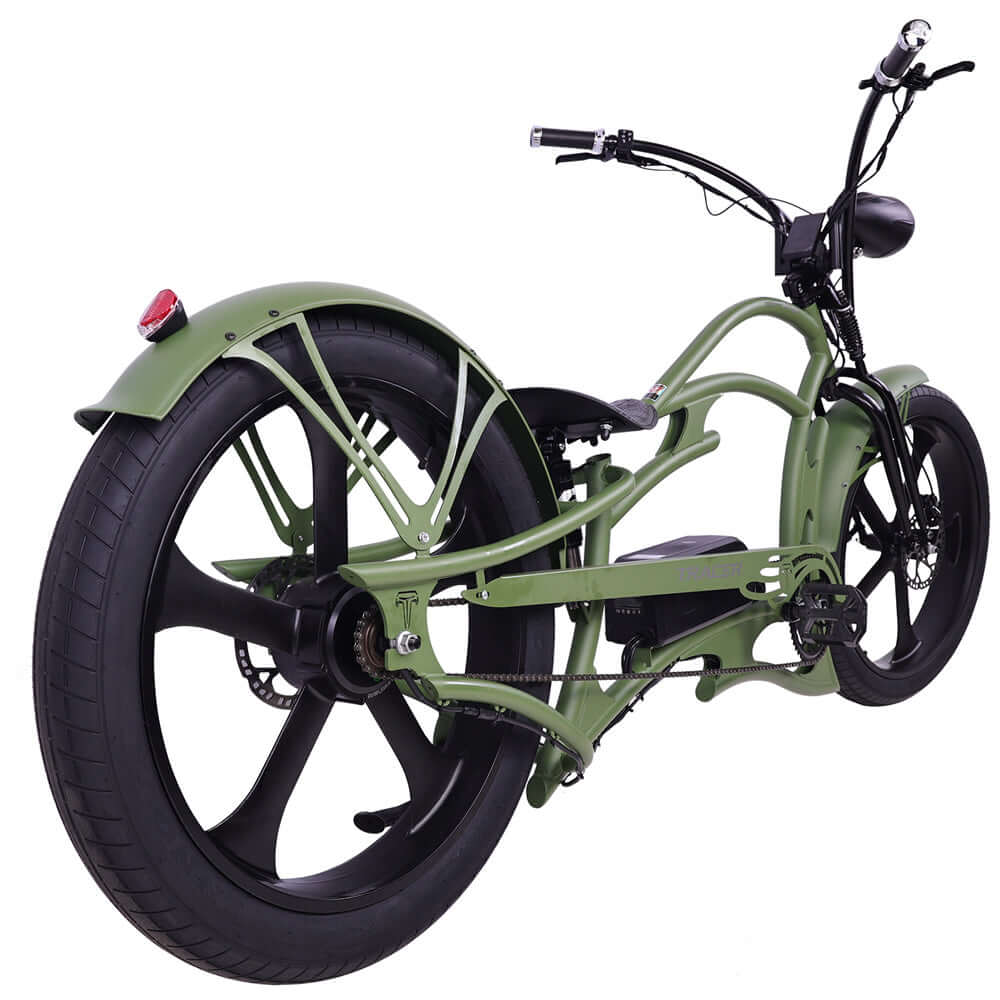 Tracer Raptor Pro DS 800W Stretch Chopper Cruiser Electric Bike