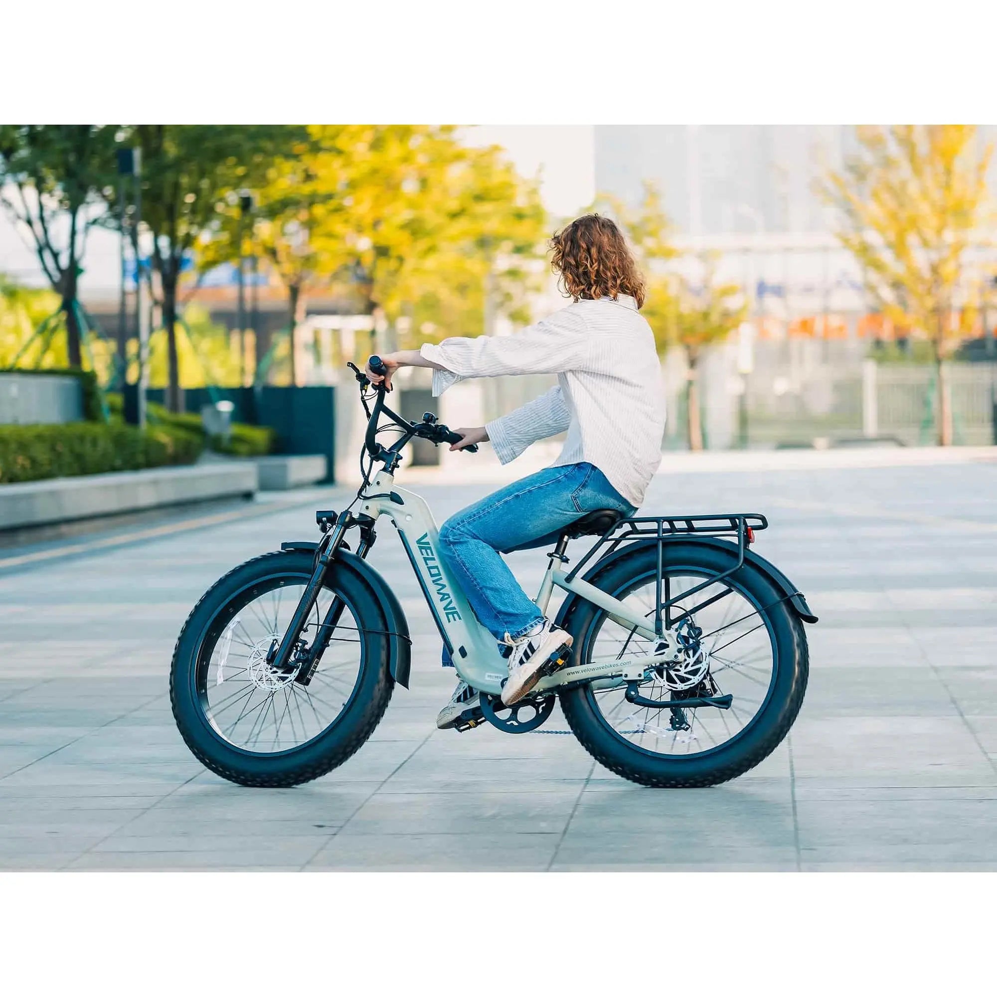 Velowave Ranger 3.0 Step Thru Torque Sensor Fat Tire Electric Bike 