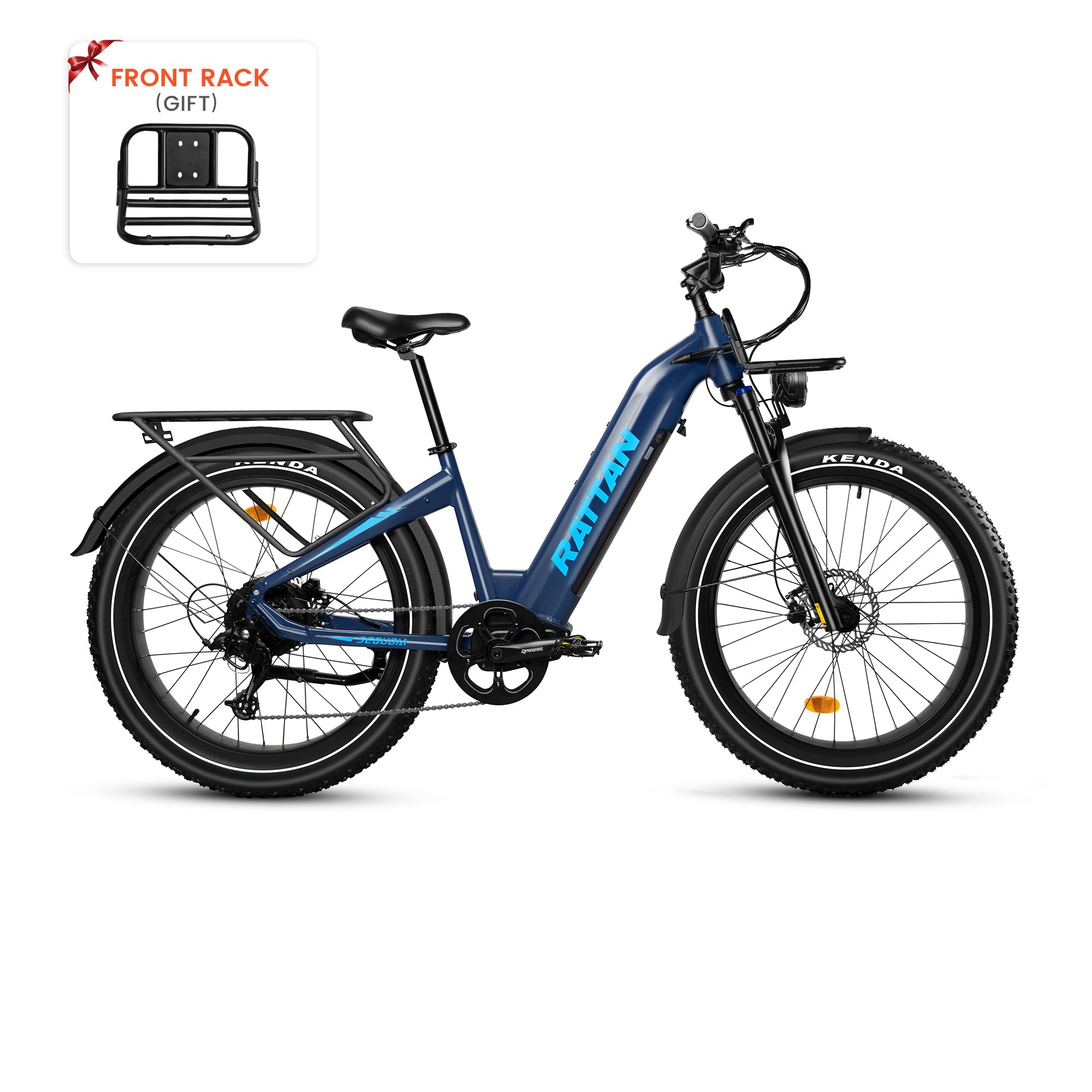 Rattan Sequoia Step Thru Fat Tire Electric Mountain Bike