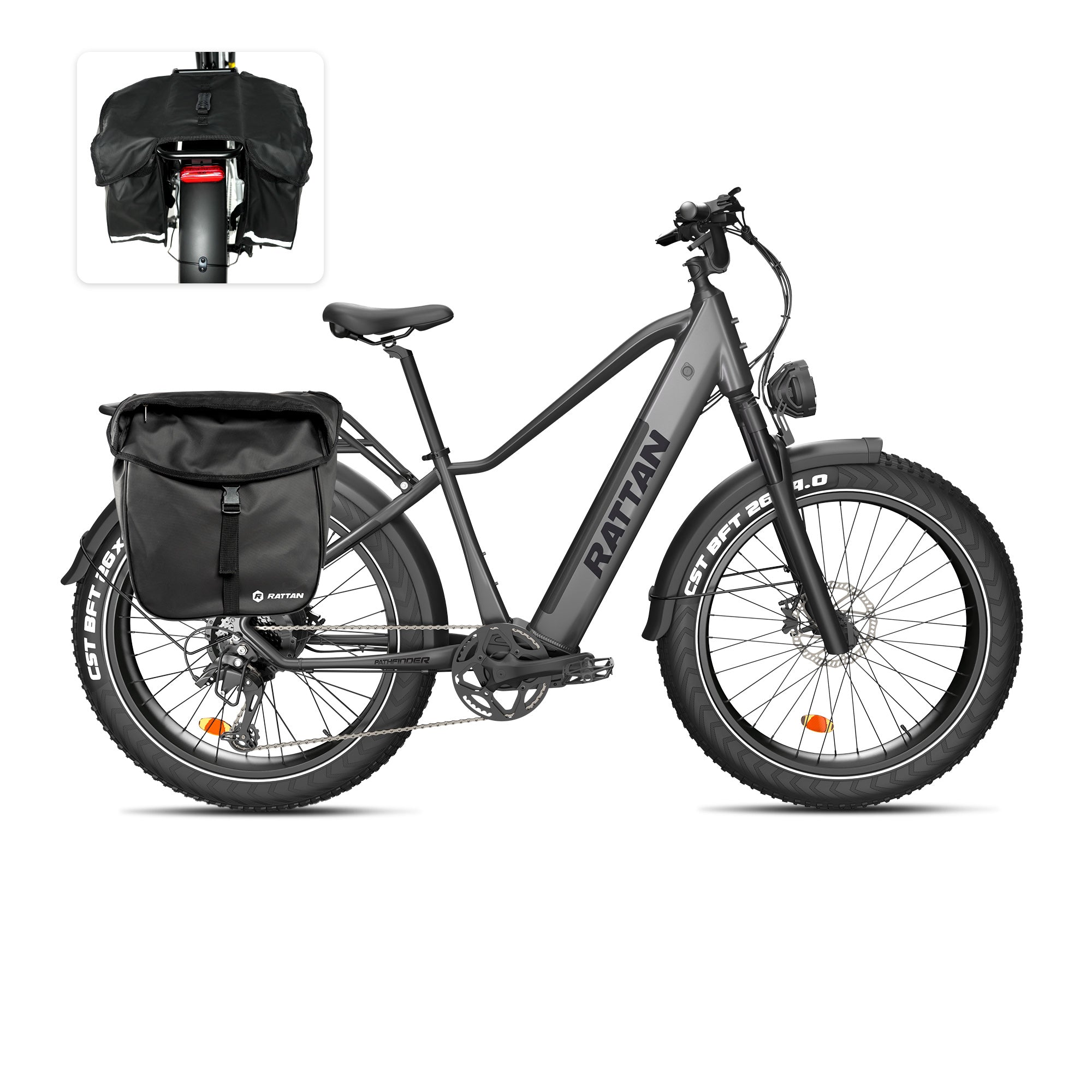 Rattan Pathfinder Fat Tire Electric Mountain Bike