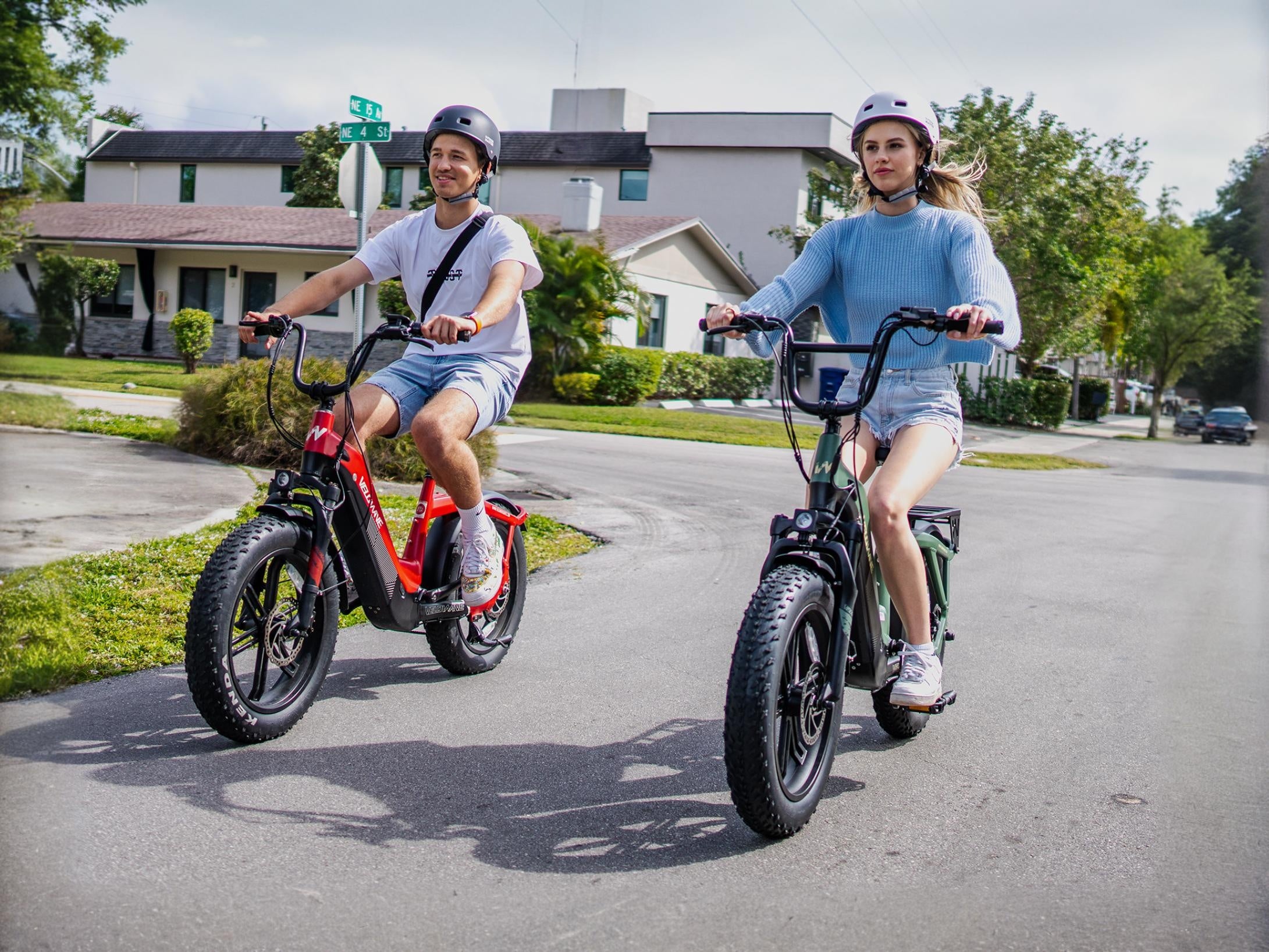 Velowave Pony Compact Step Thru Fat Tire Electric Bike