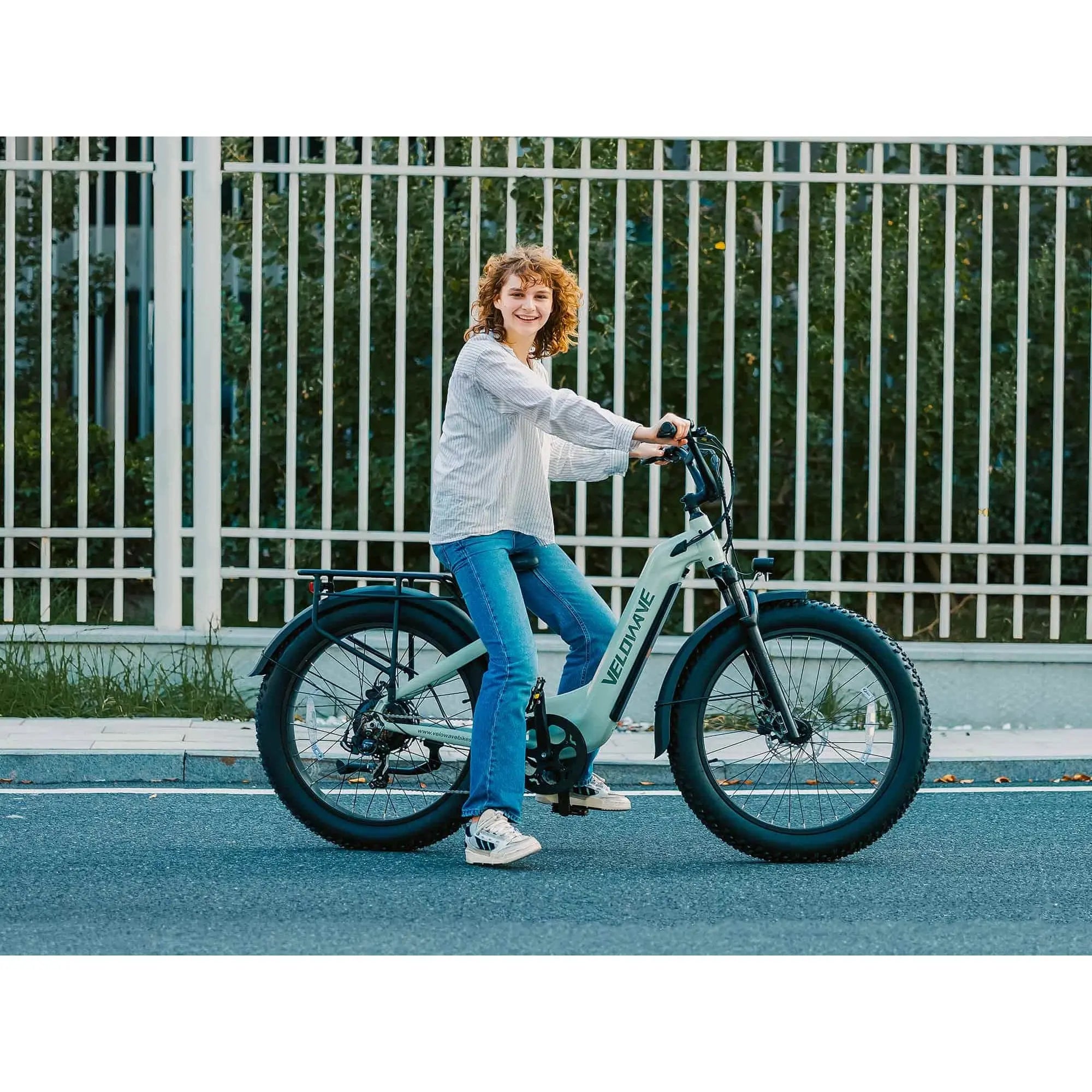 Velowave Ranger 3.0 Step Thru Torque Sensor Fat Tire Electric Bike 