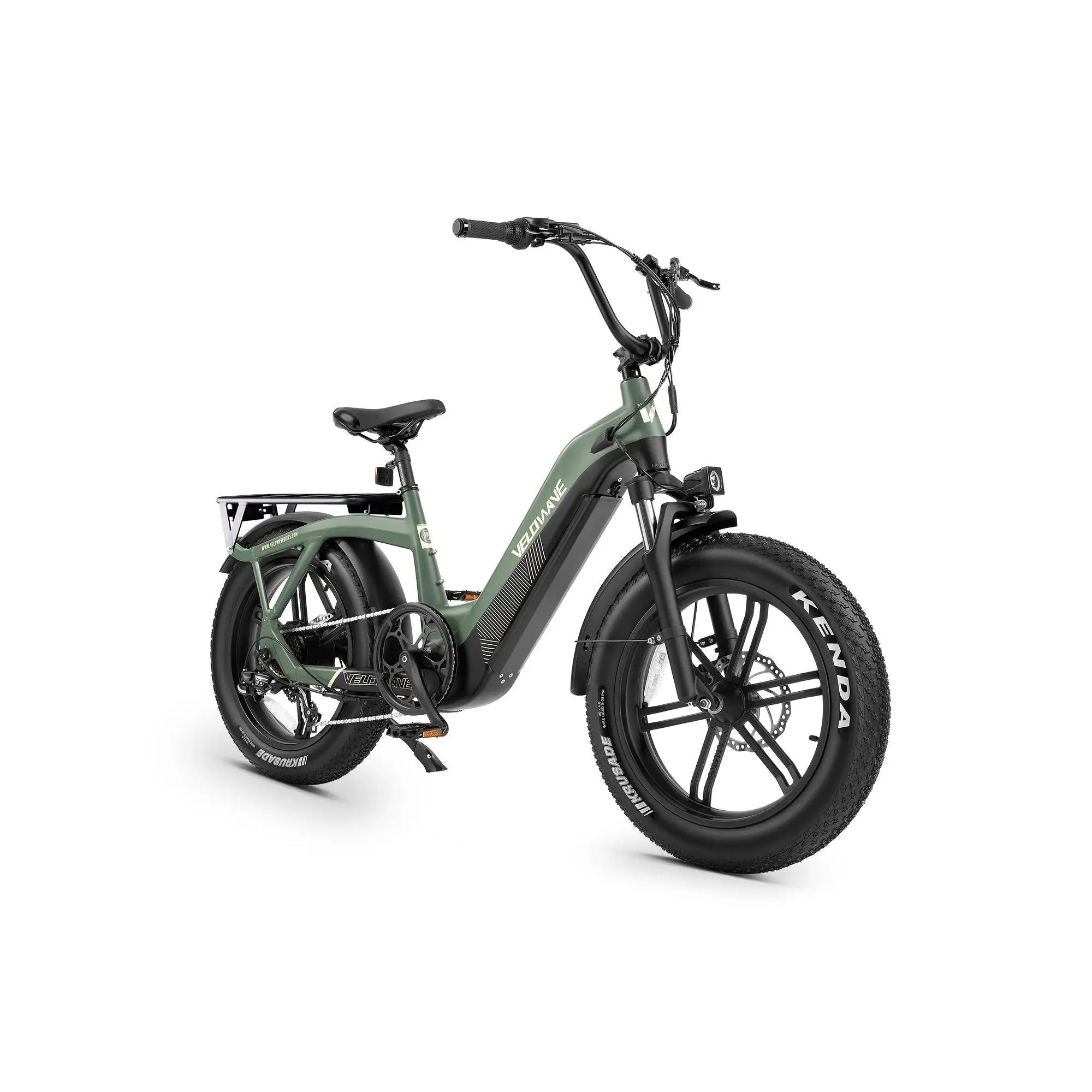 Velowave Pony Compact Step Thru Fat Tire Electric Bike 