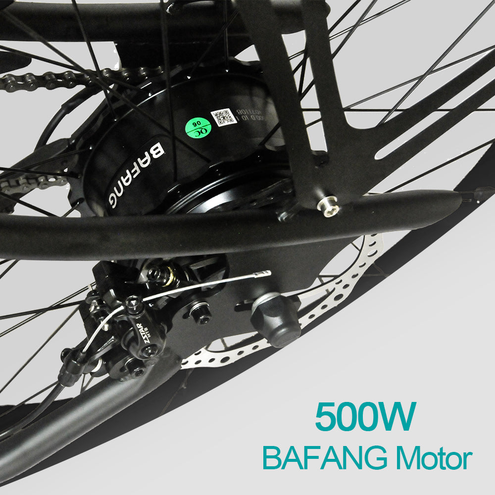 Micargi Cyclone 2.0 Deluxe 500W 48V Fat Tire Stretch Cruiser Electric Bike