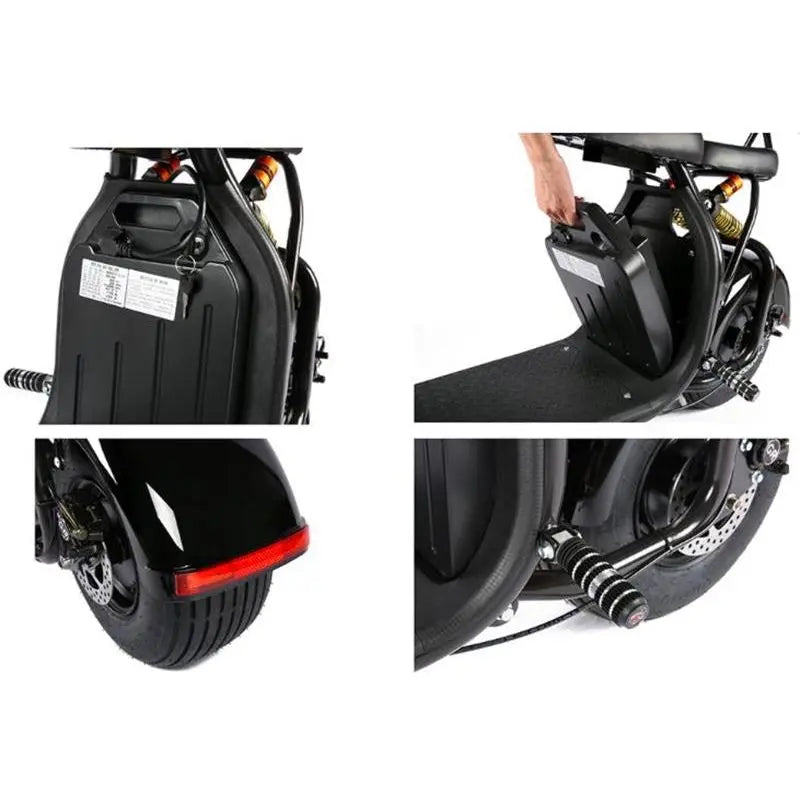 SoverSky X7 2000W Fat Tire Lithium Citycoco Electric Scooter  Electric Bikes Paradise