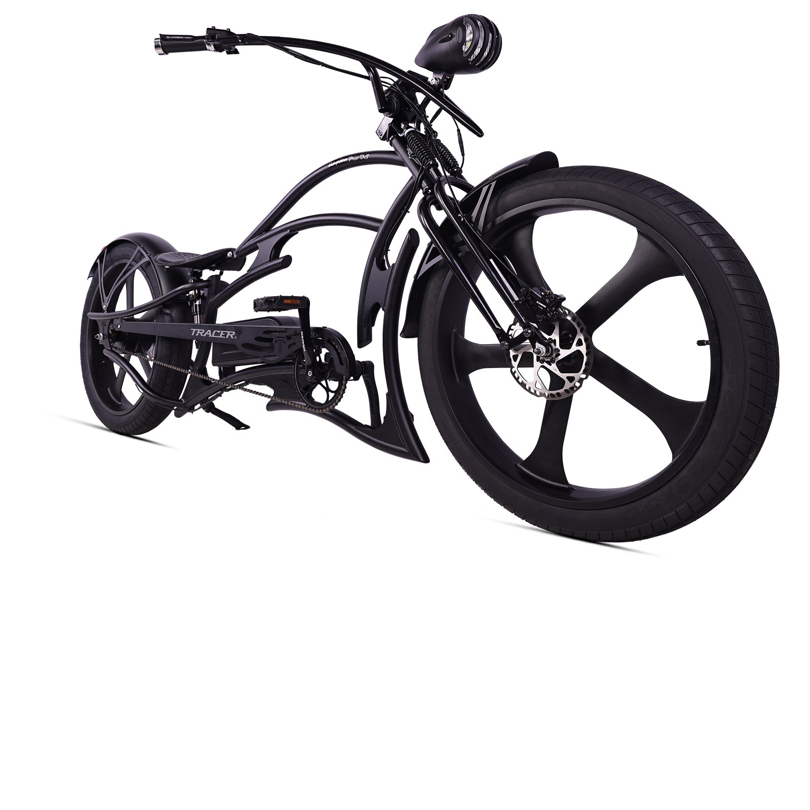 Tracer Raptor Pro DS 800W Stretch Chopper Cruiser Electric Bike