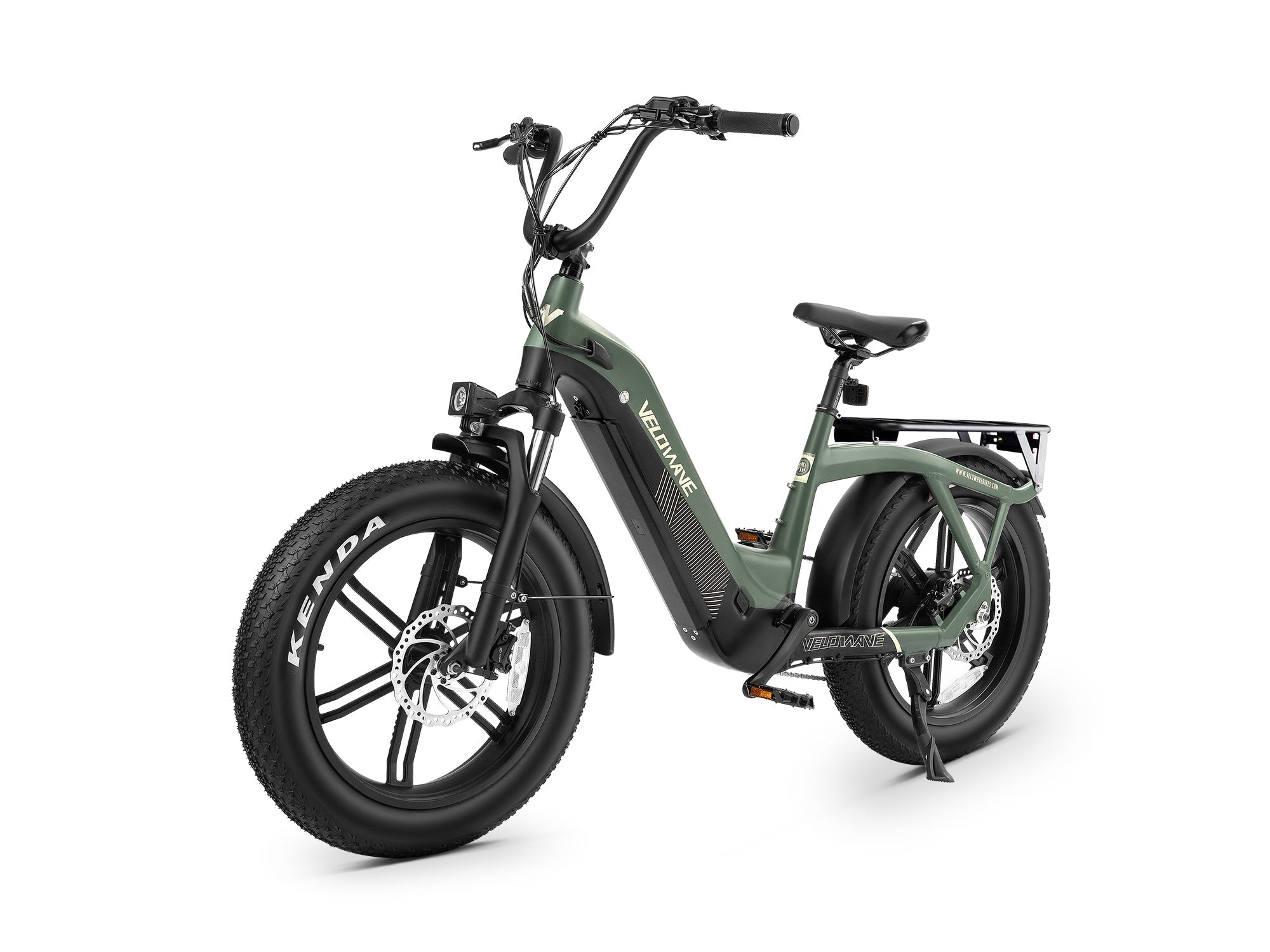 Velowave Pony Compact Step Thru Fat Tire Electric Bike