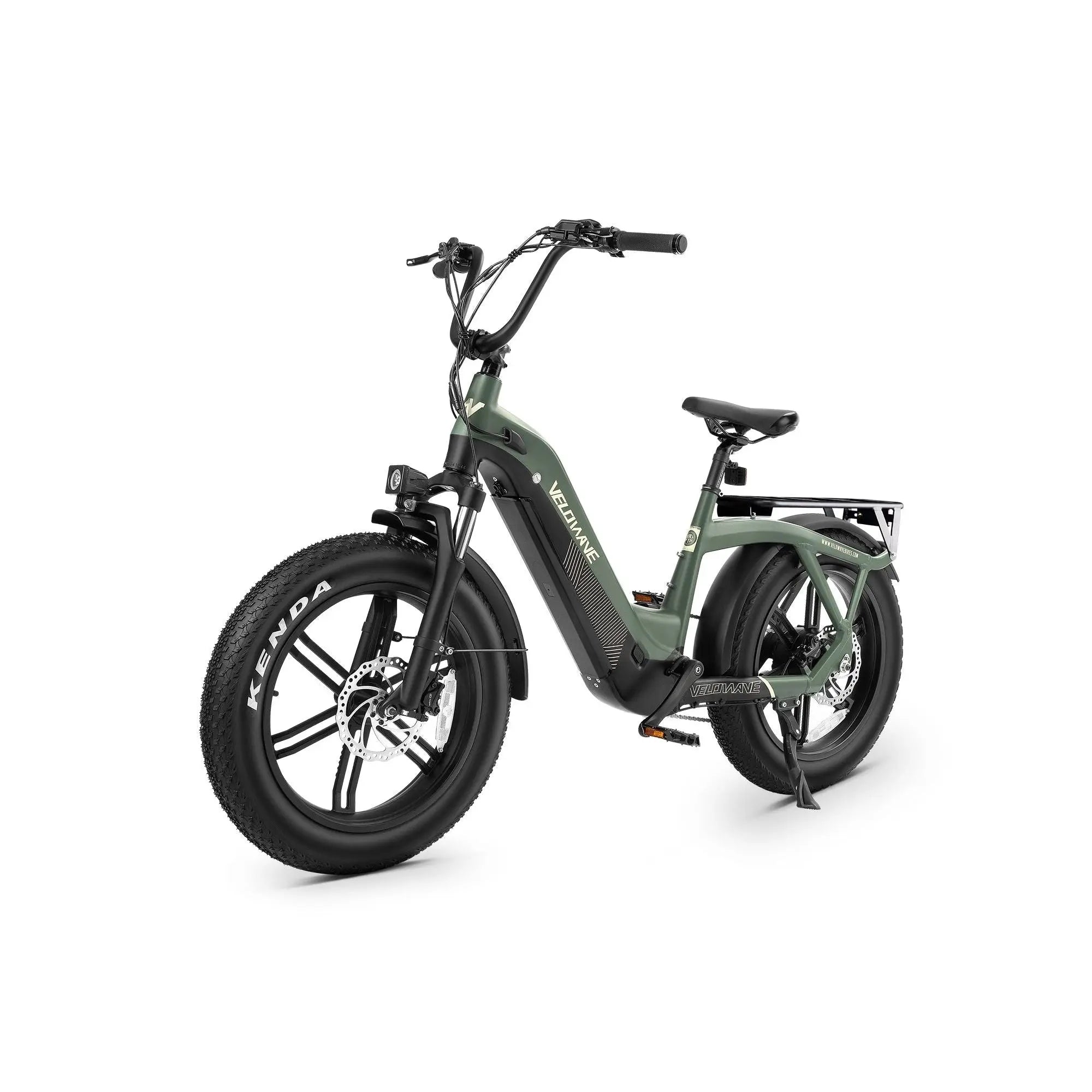 Velowave Pony Compact Step Thru Fat Tire Electric Bike 