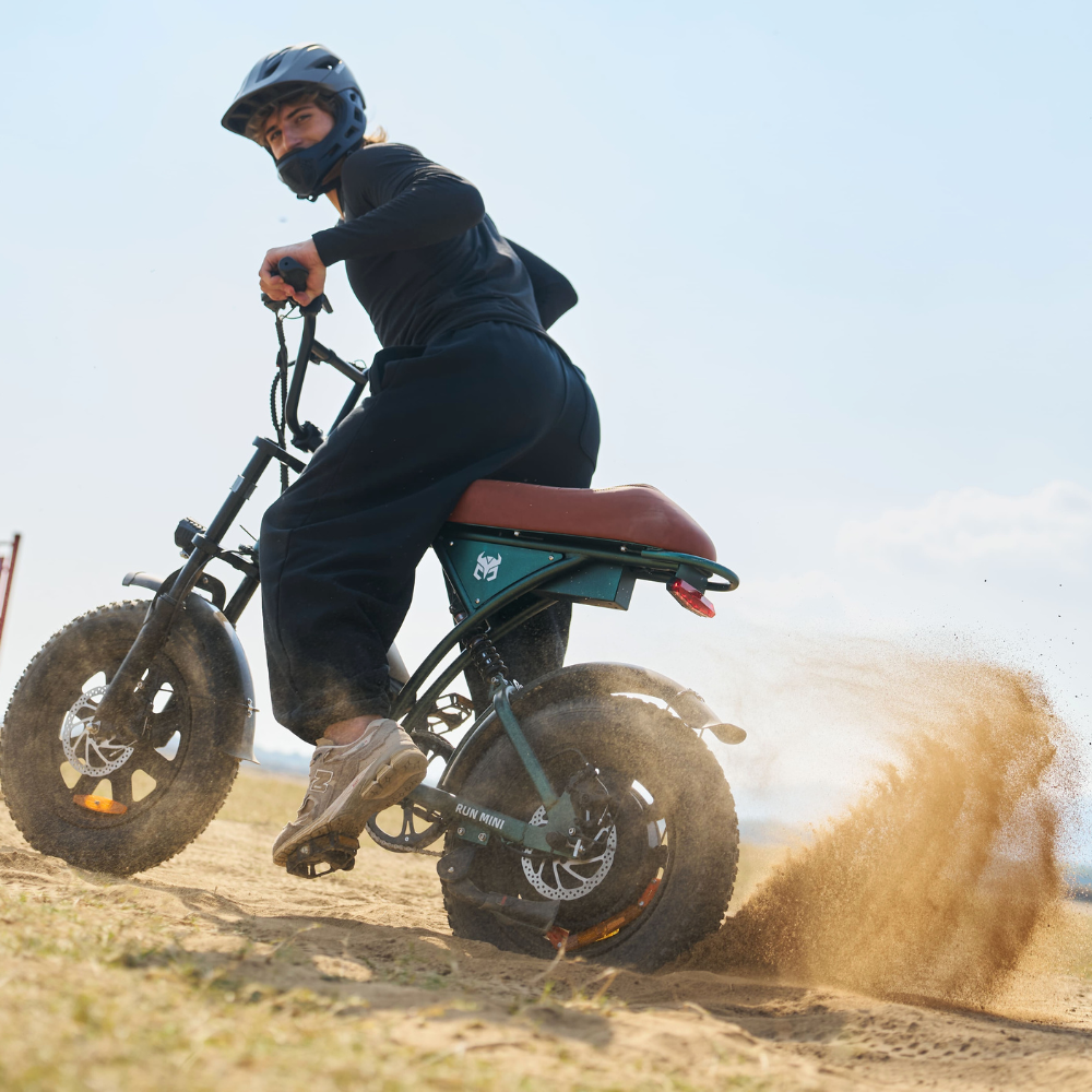 Cycrown Run Mini Vintage Moped Electric Bike