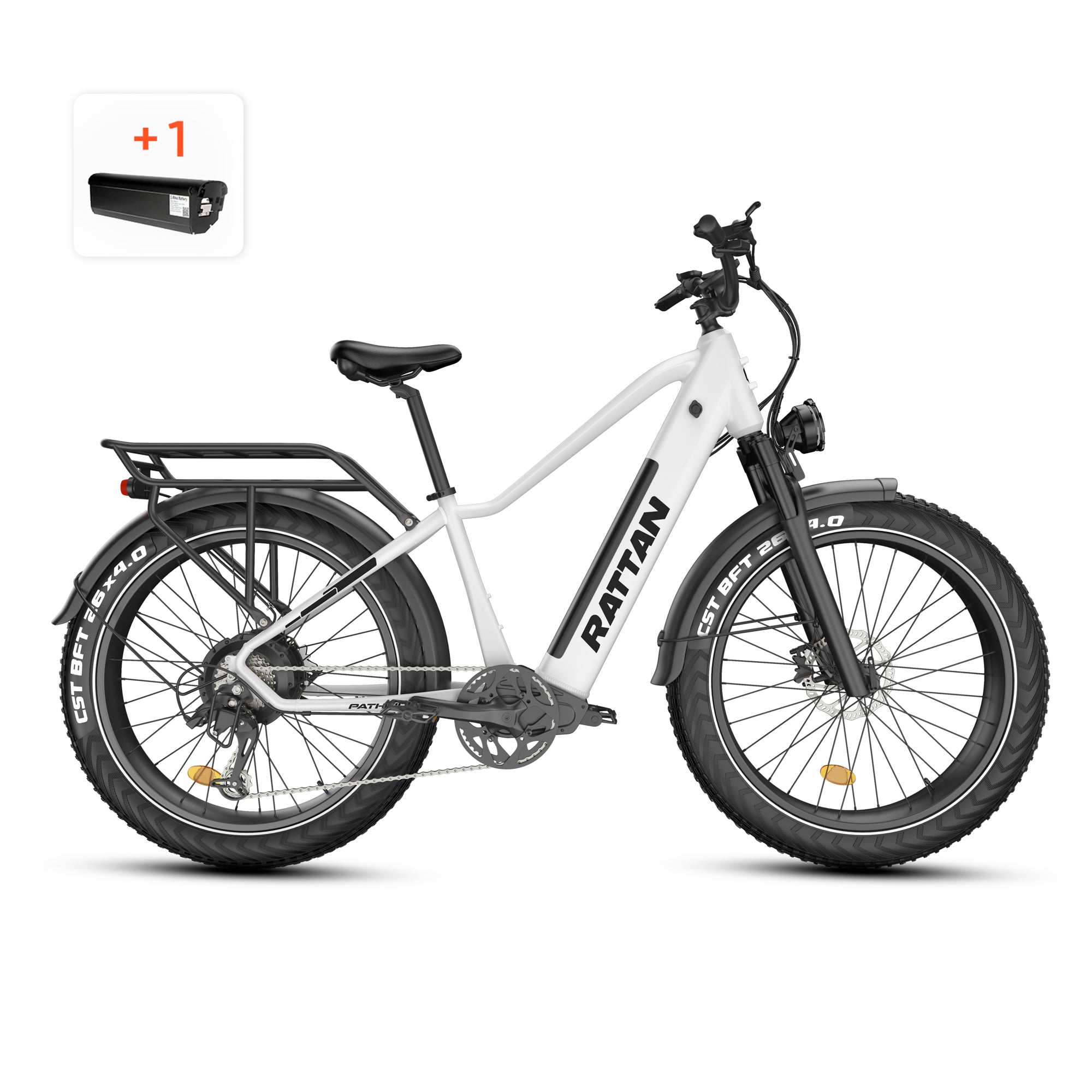 Rattan Pathfinder Fat Tire Electric Mountain Bike
