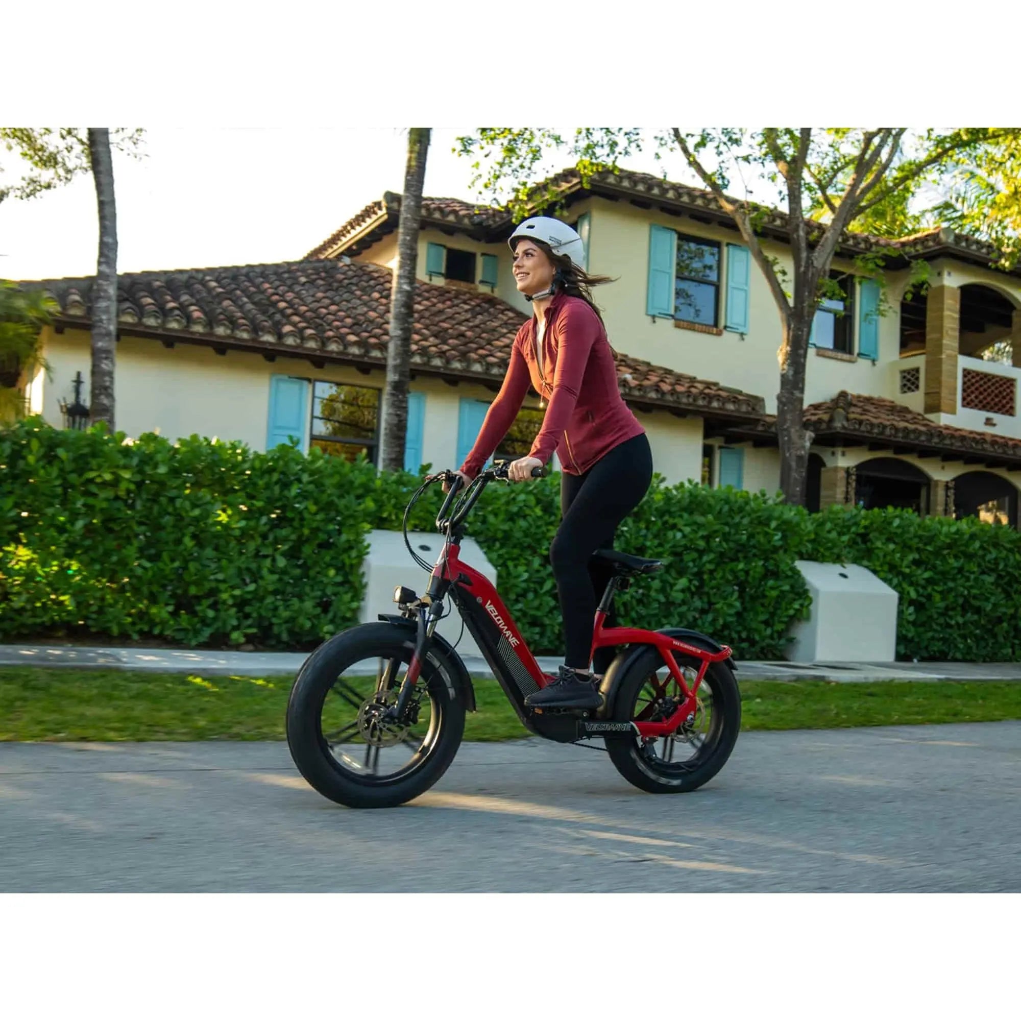 Velowave Pony Compact Step Thru Fat Tire Electric Bike 